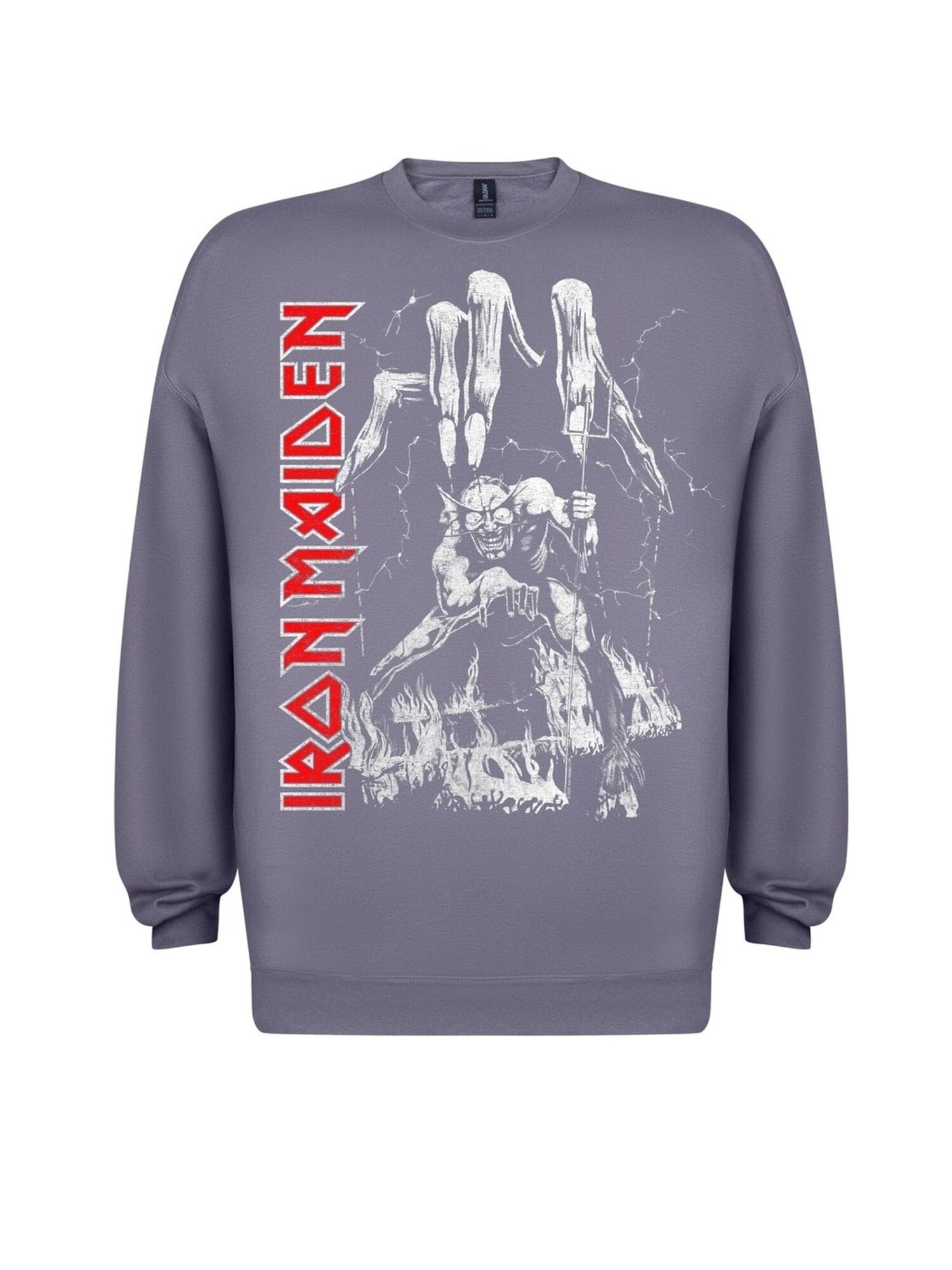 Iron Maiden Sudadera 'Iron maiden Iron maiden Number Of The Beast Hand Sweatshirt Sweatshirt' gris – imagen 1