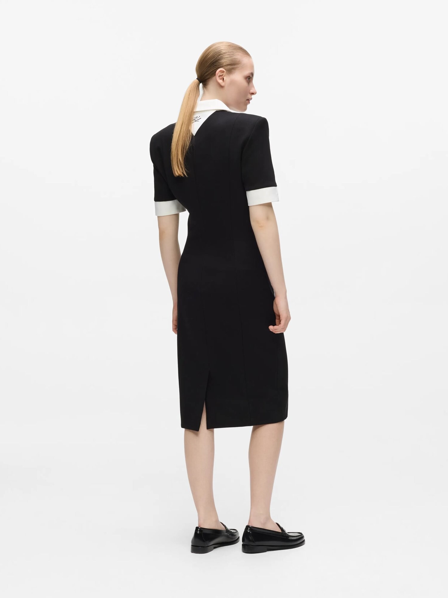 Karl Lagerfeld Vestido negro / blanco – imagen 11