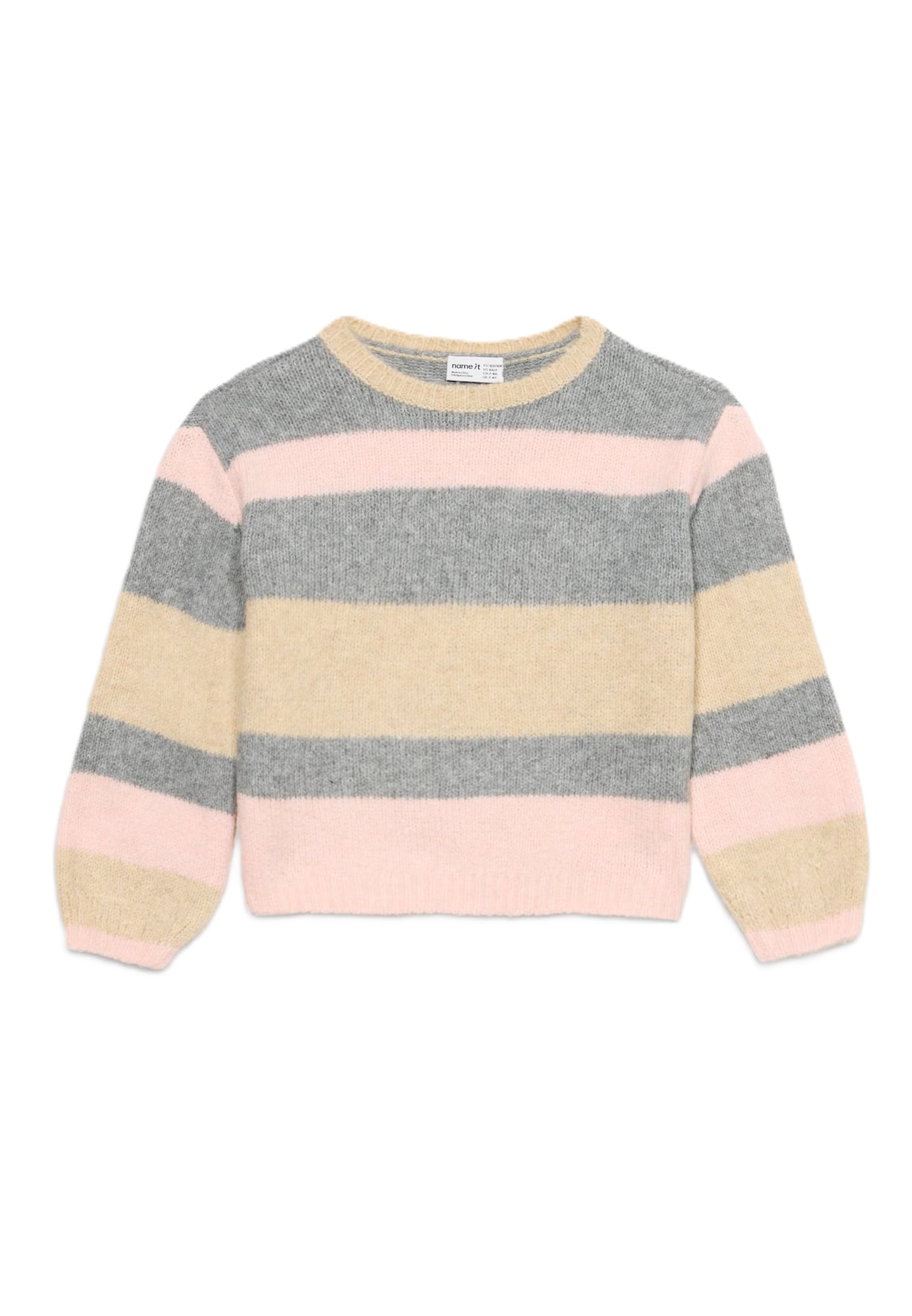 NAME IT Pulover NKFLUCI bej / gri amestecat / rosé