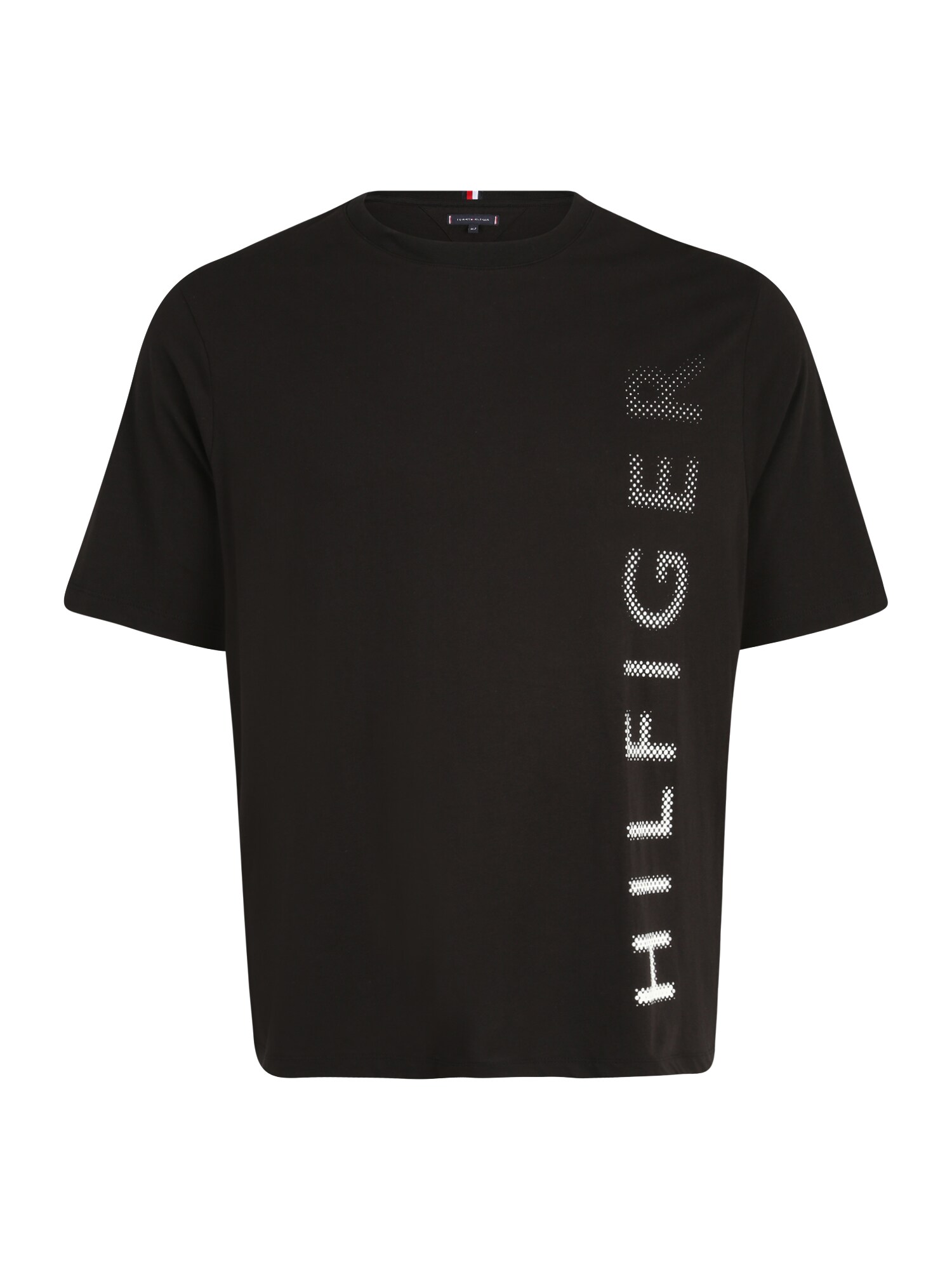 Tommy Hilfiger Big & Tall Marškinėliai pilka / juoda / balta