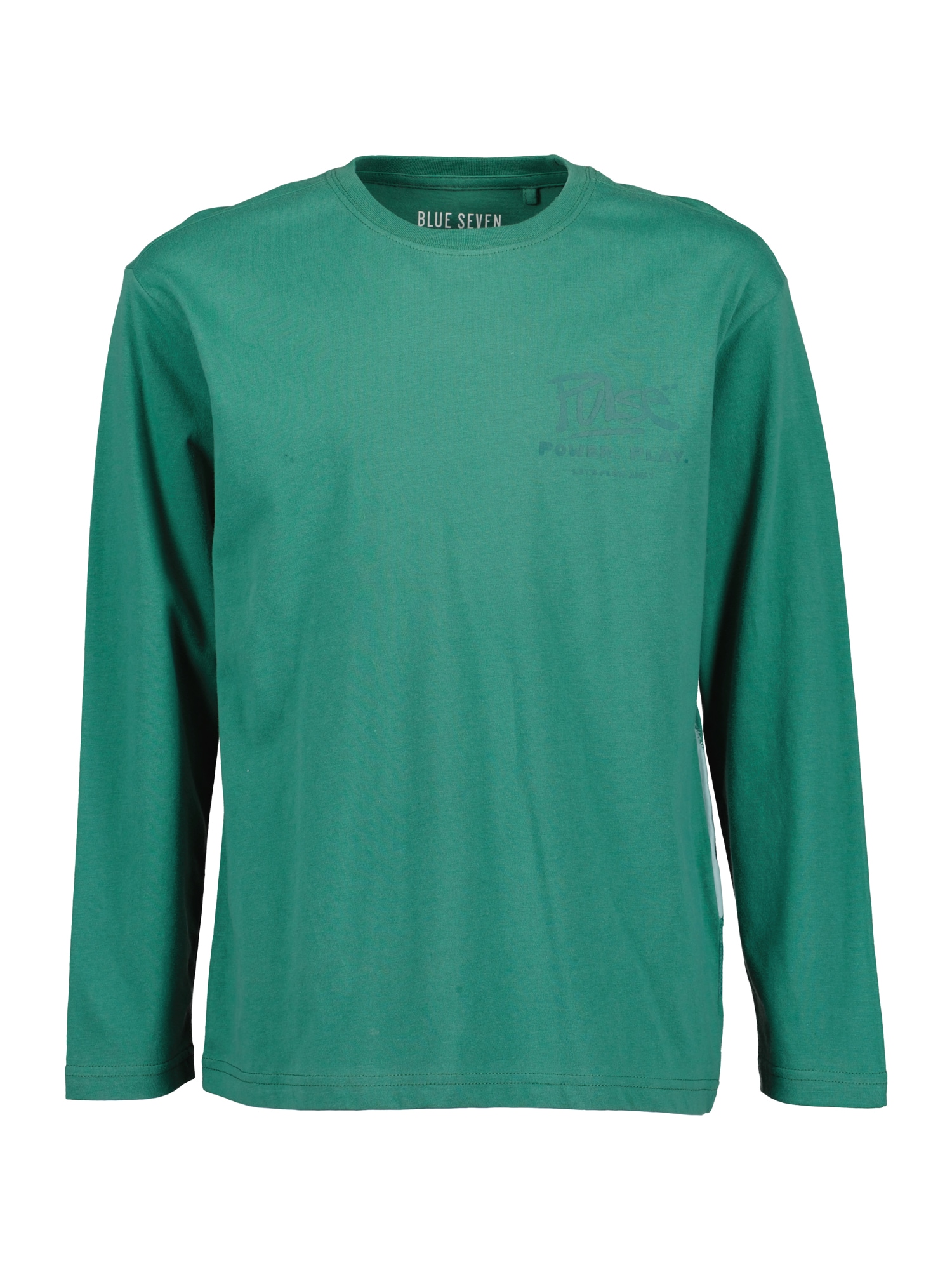 BLUE SEVEN Tricou albastru deschis / verde smarald / verde pin