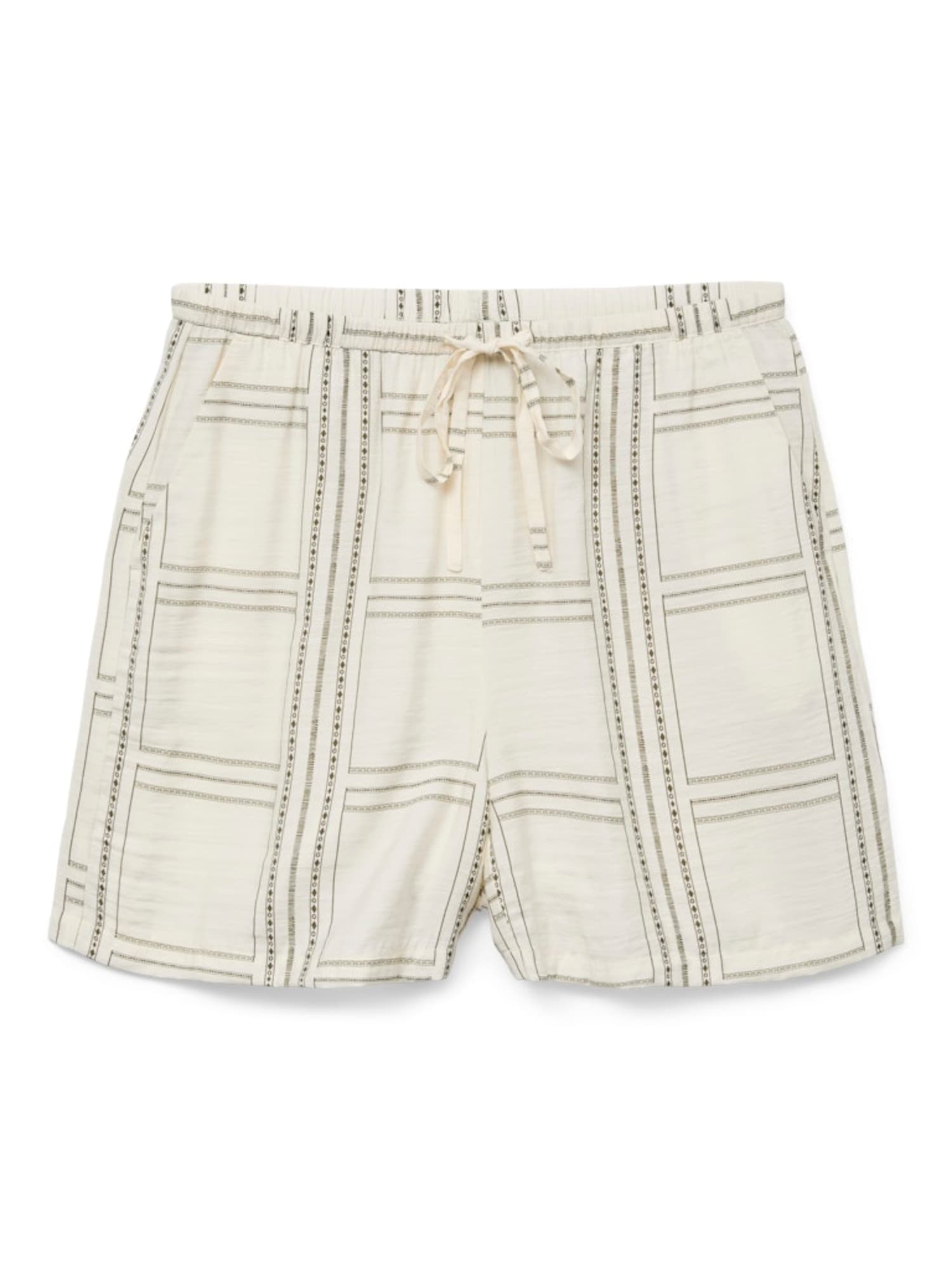 VERO MODA Nadrág 'VMJOSIE BERTA'  khaki / fehér akciós termékkép 1