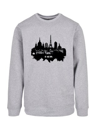 F4NT4STIC Sweatshirt ‘Paris’ Grijs / Zwart / Wit