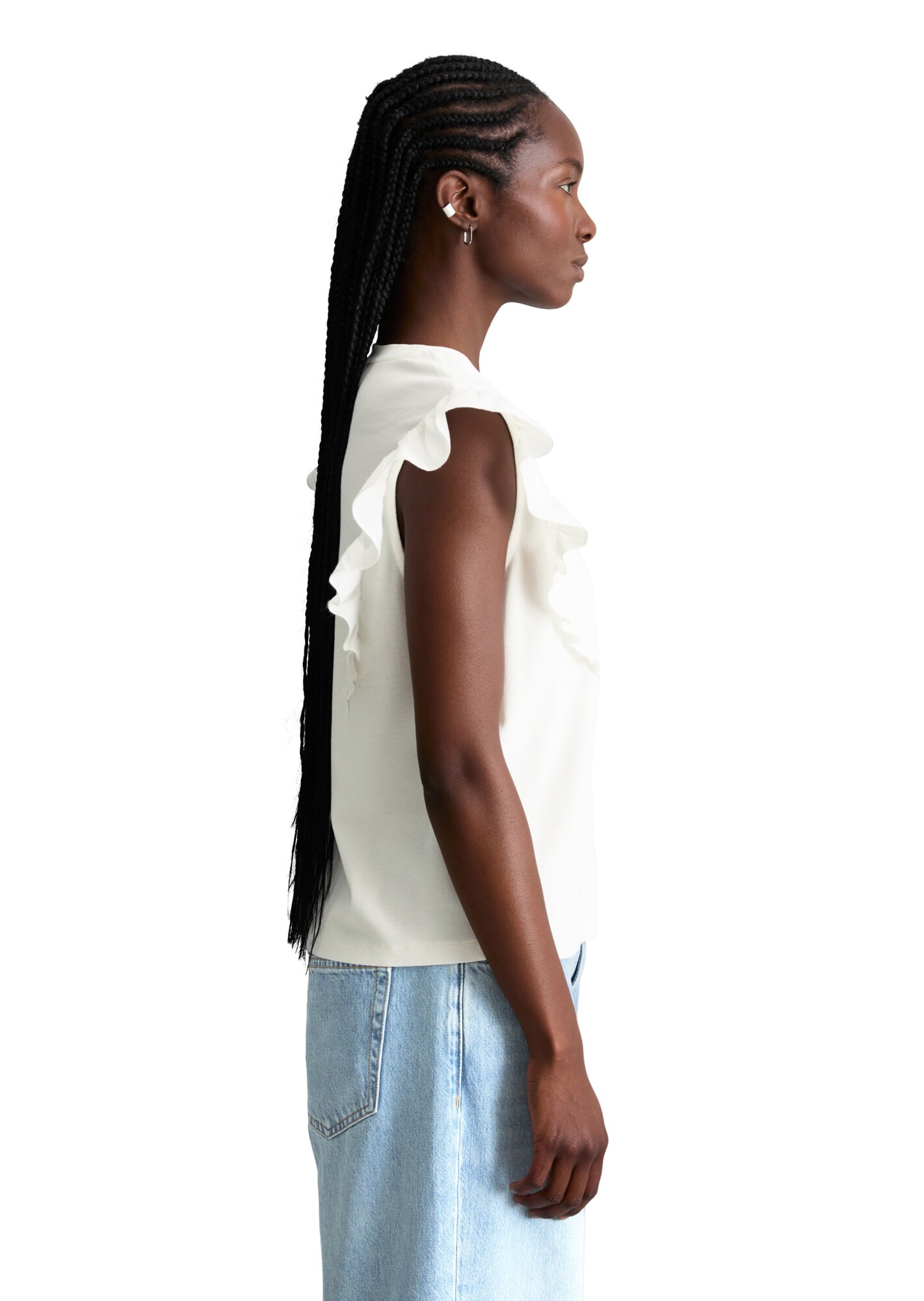 Marc O'Polo DENIM Top blanco natural – imagen 3