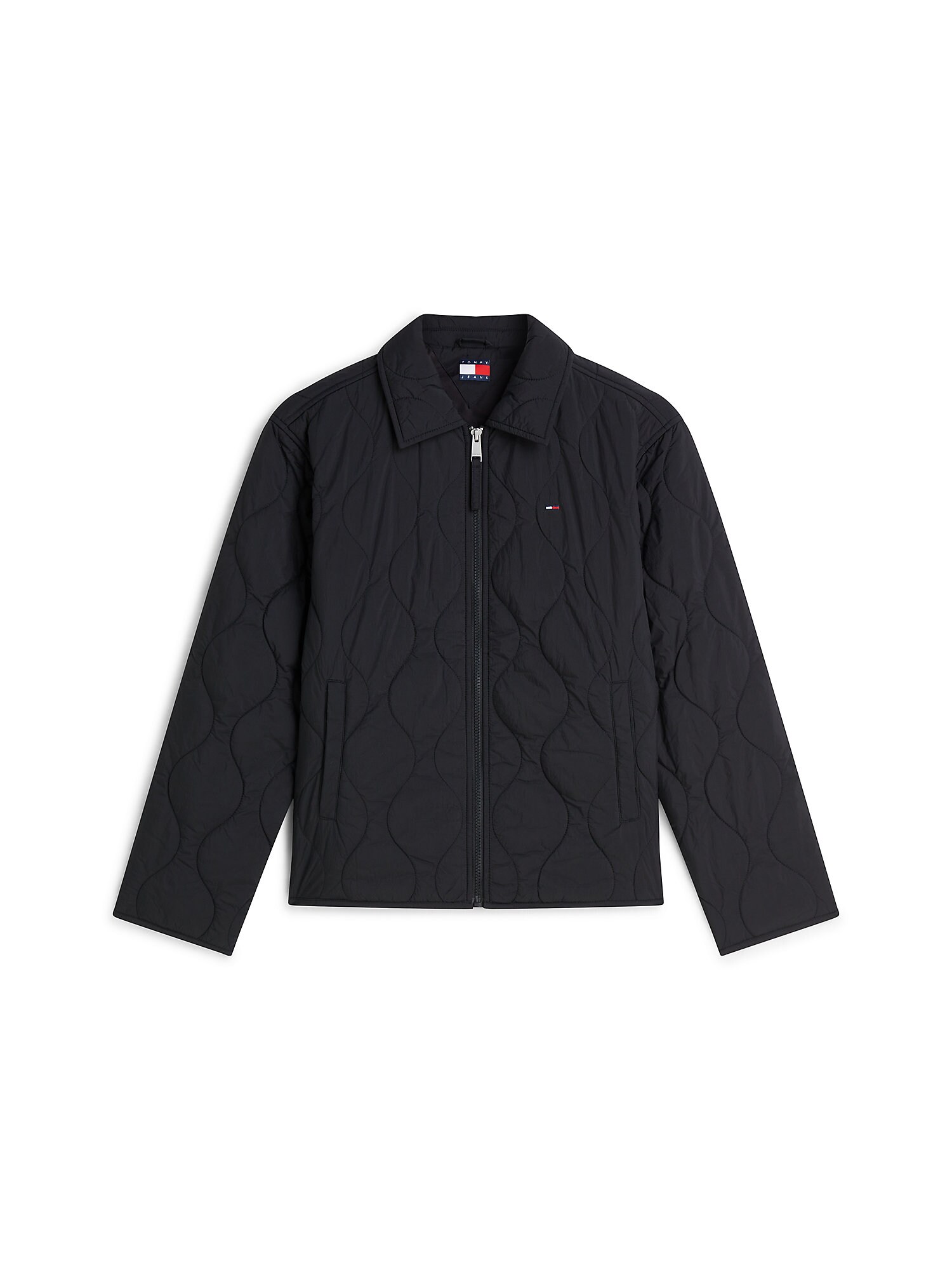 Tommy Jeans Geacă de primăvară-toamnă 'Water Repellent Quilted Relaxed'  negru