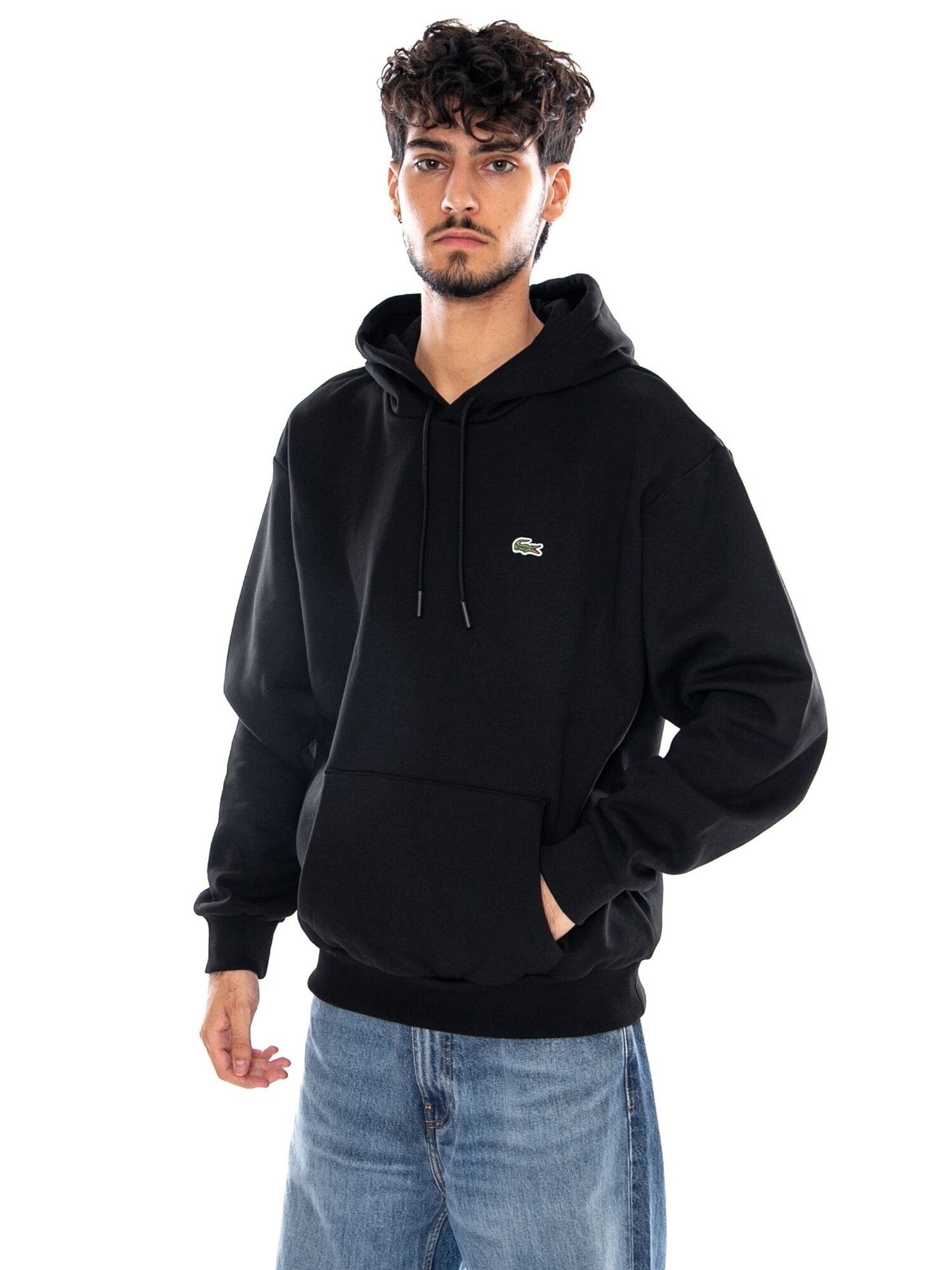 LACOSTE Sudadera 'SWEATSHIRT BLACK' negro – imagen 2