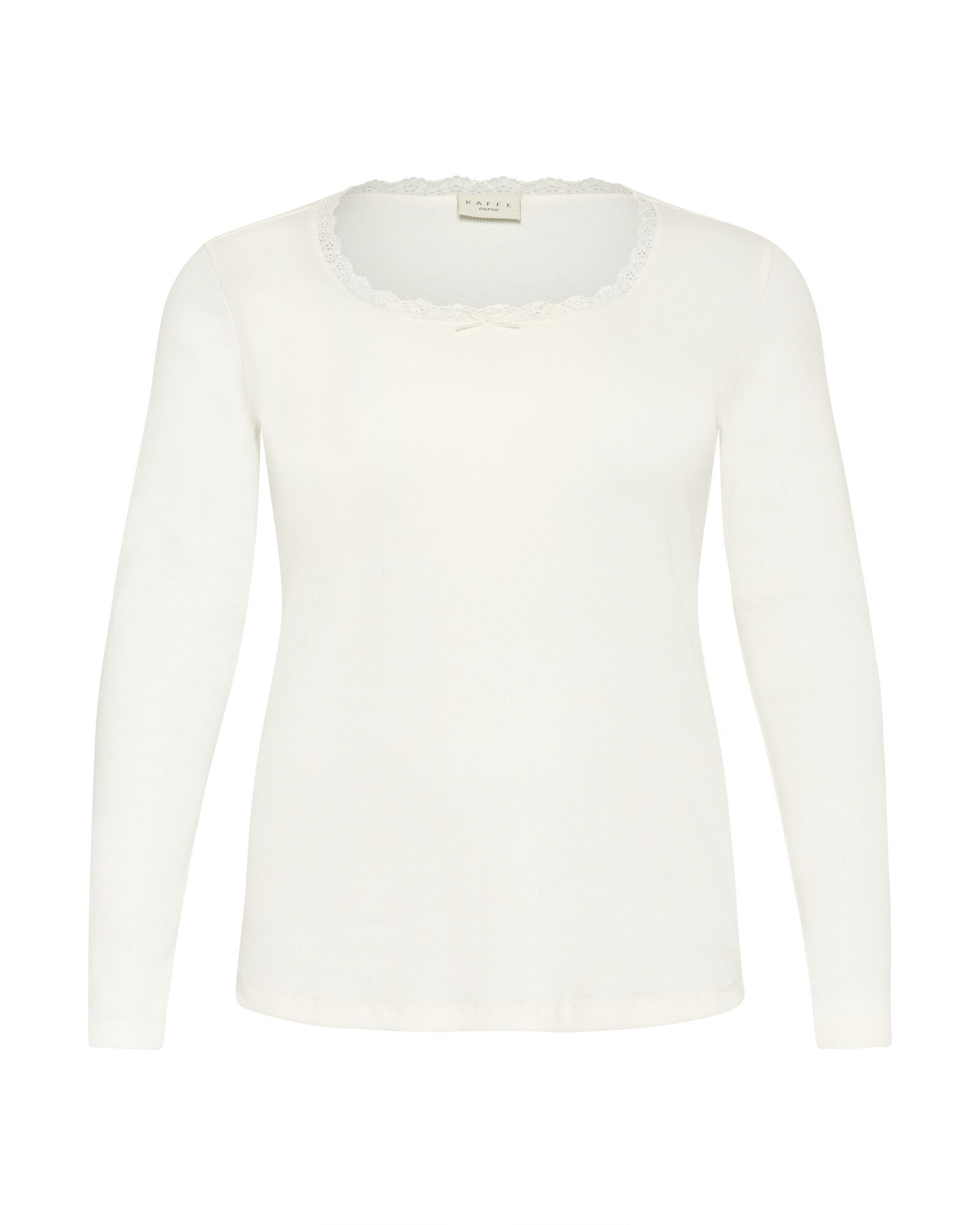 KAFFE CURVE Camiseta 'KCbritt' blanco