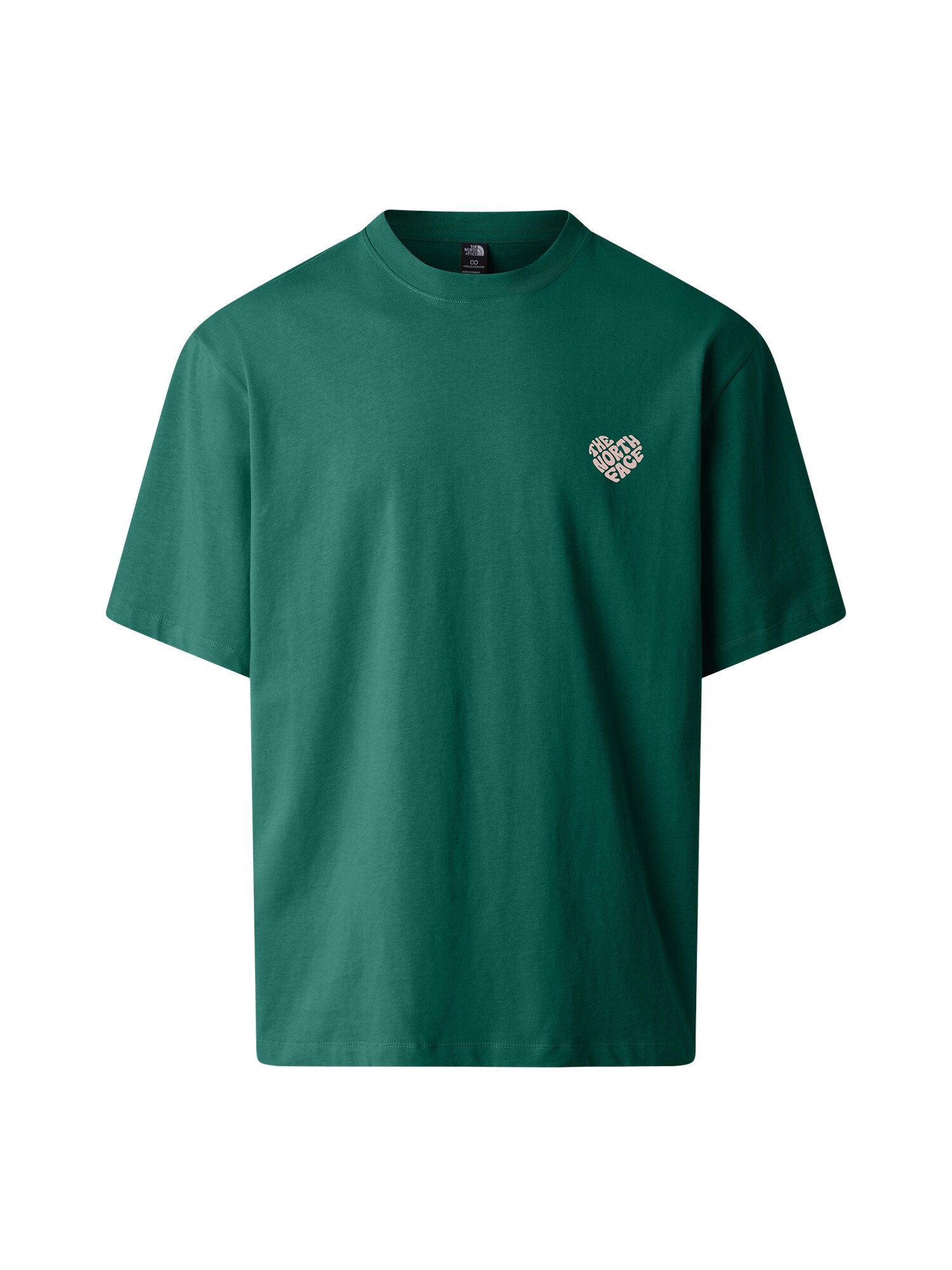 THE NORTH FACE Majica 'Brand Proud'  temno zelena / puder
