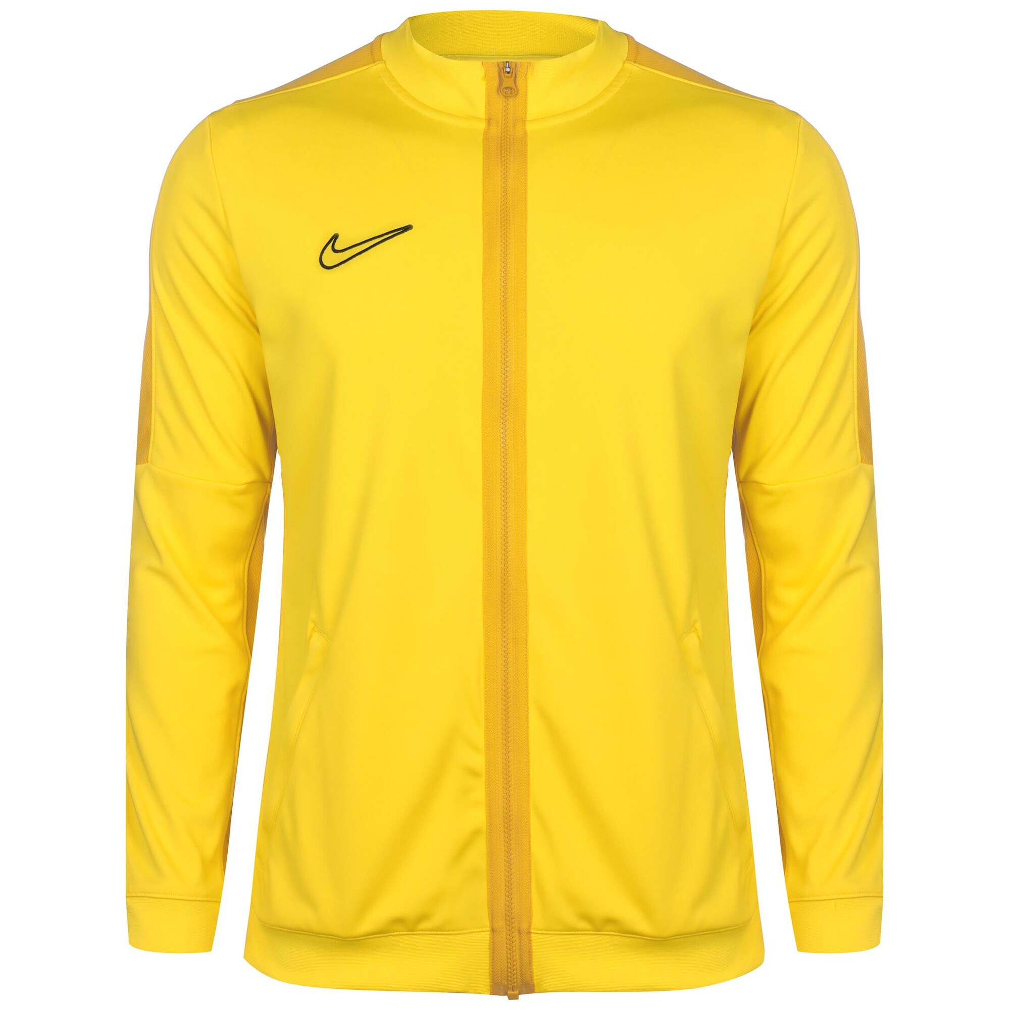 NIKE Bluză cu fermoar sport Academy 23  galben auriu / negru