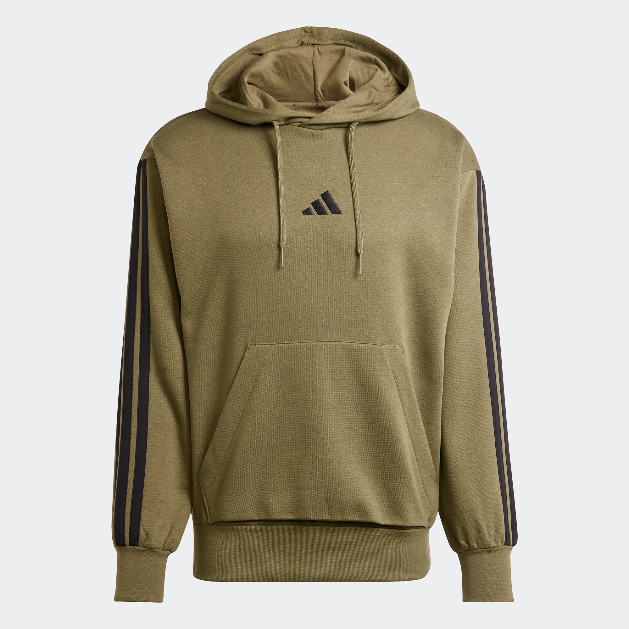 ADIDAS SPORTSWEAR Hanorac sport Essentials  verde / negru