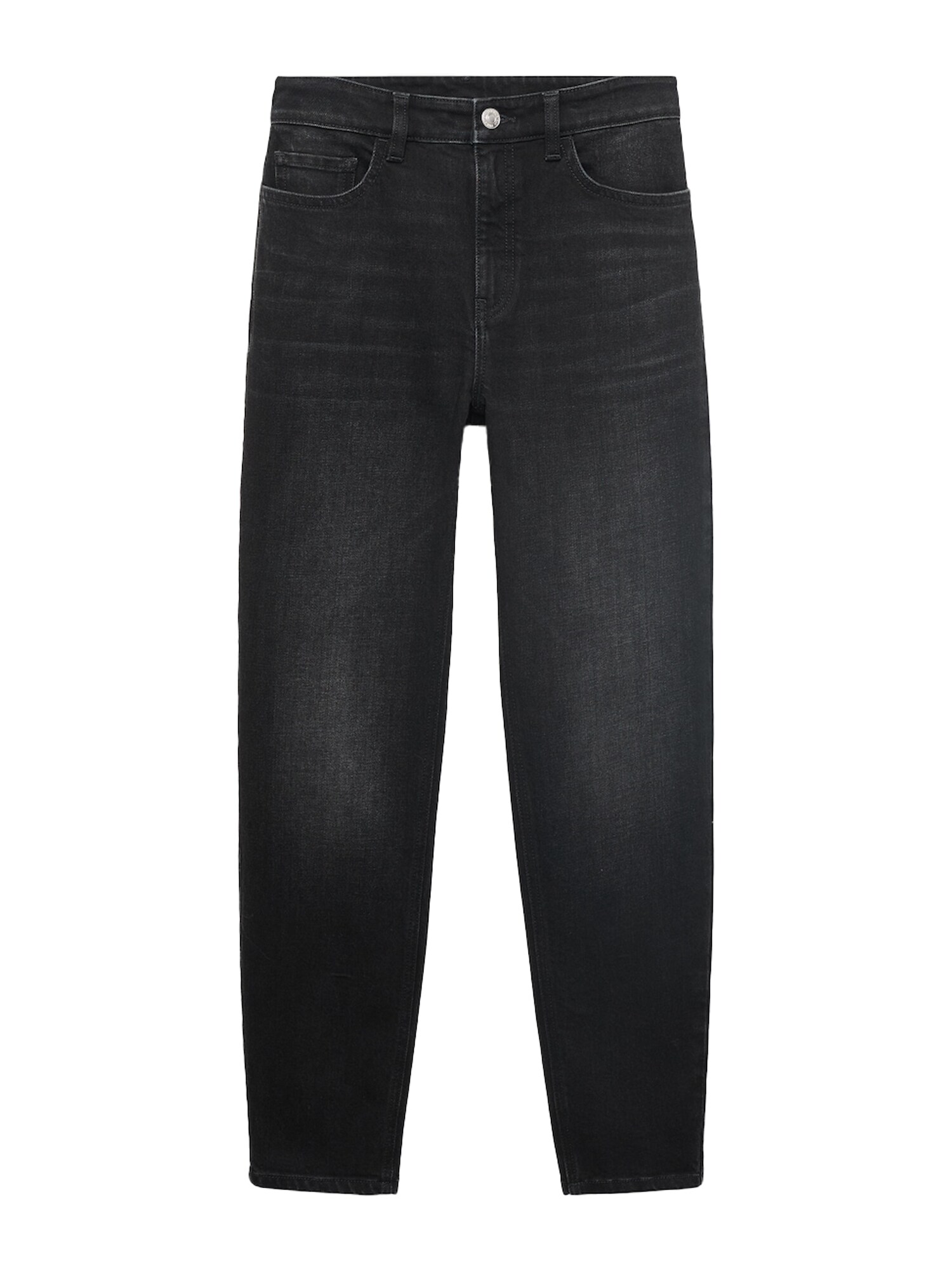 MANGO Džínsy čierny denim