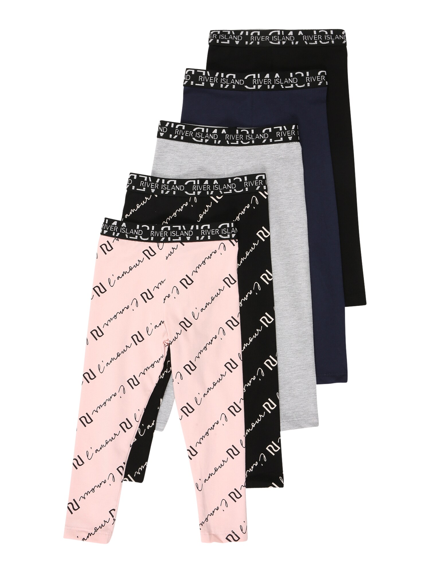 River Island Tamprės  juoda / rožių spalva / šviesiai pilka / tamsiai mėlyna / mišrios spalvos