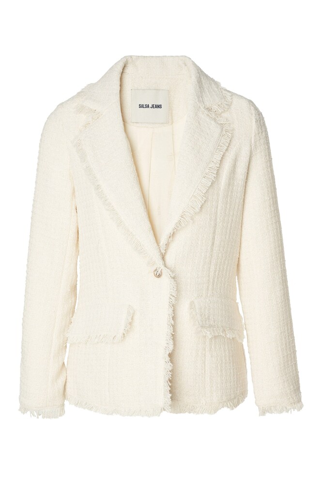 Salsa Jeans Blazer 'Tweed' Damen Größe 38 beige