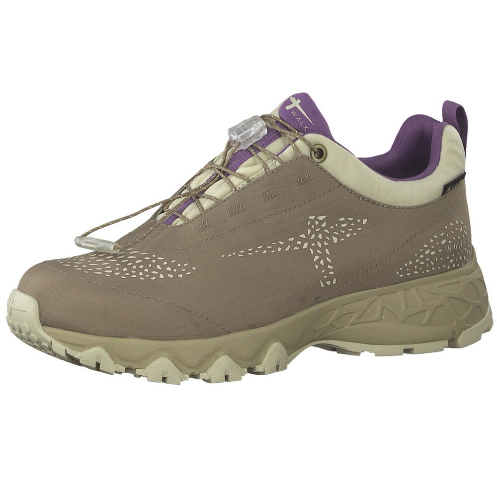 Tamaris Sneaker Damen Größe 40 beige / oliv / dunkellila