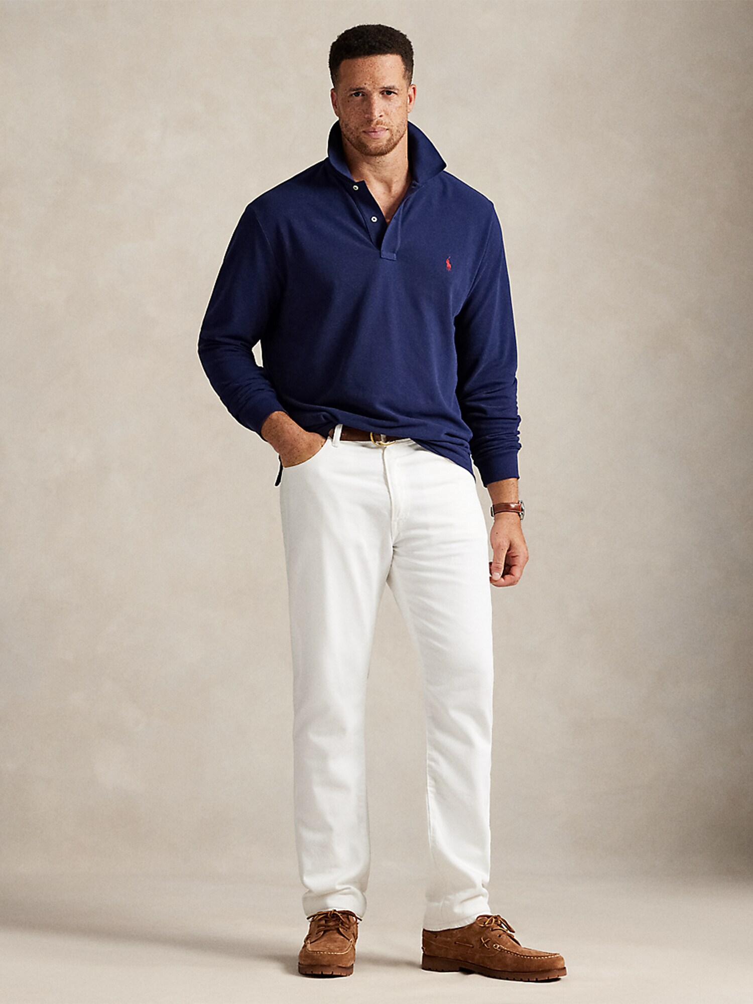 Polo Ralph Lauren Big & Tall Tričko námornícka modrá / červená (obrázok 4)