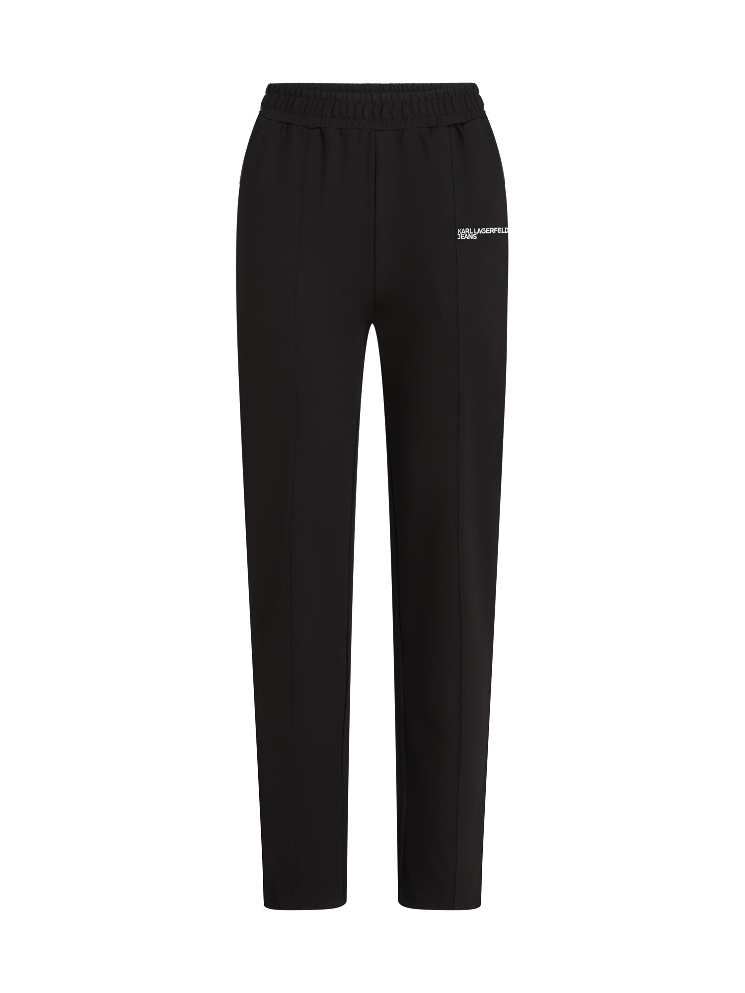 KARL LAGERFELD JEANS Nohavice čierna / biela