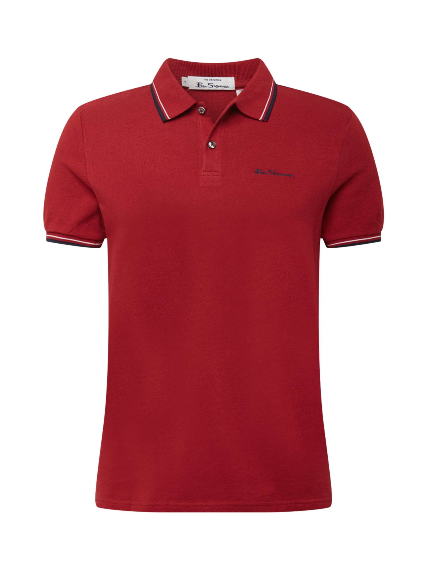 Ben Sherman Camisa  vermelho / azul escuro / branco