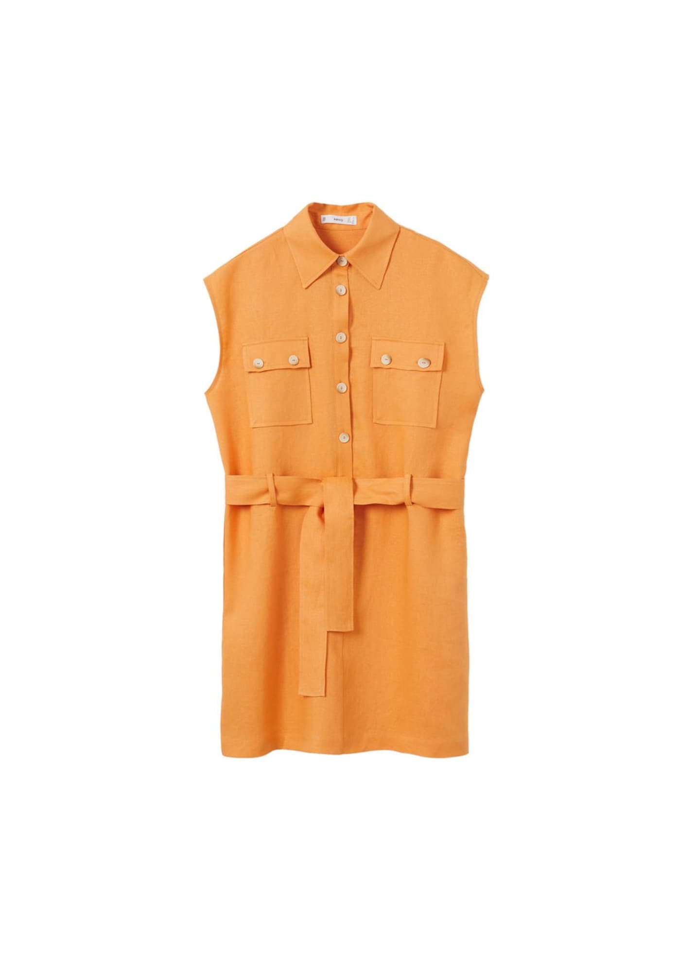 MANGO Košeľové šaty 'Pepper'  oranžová