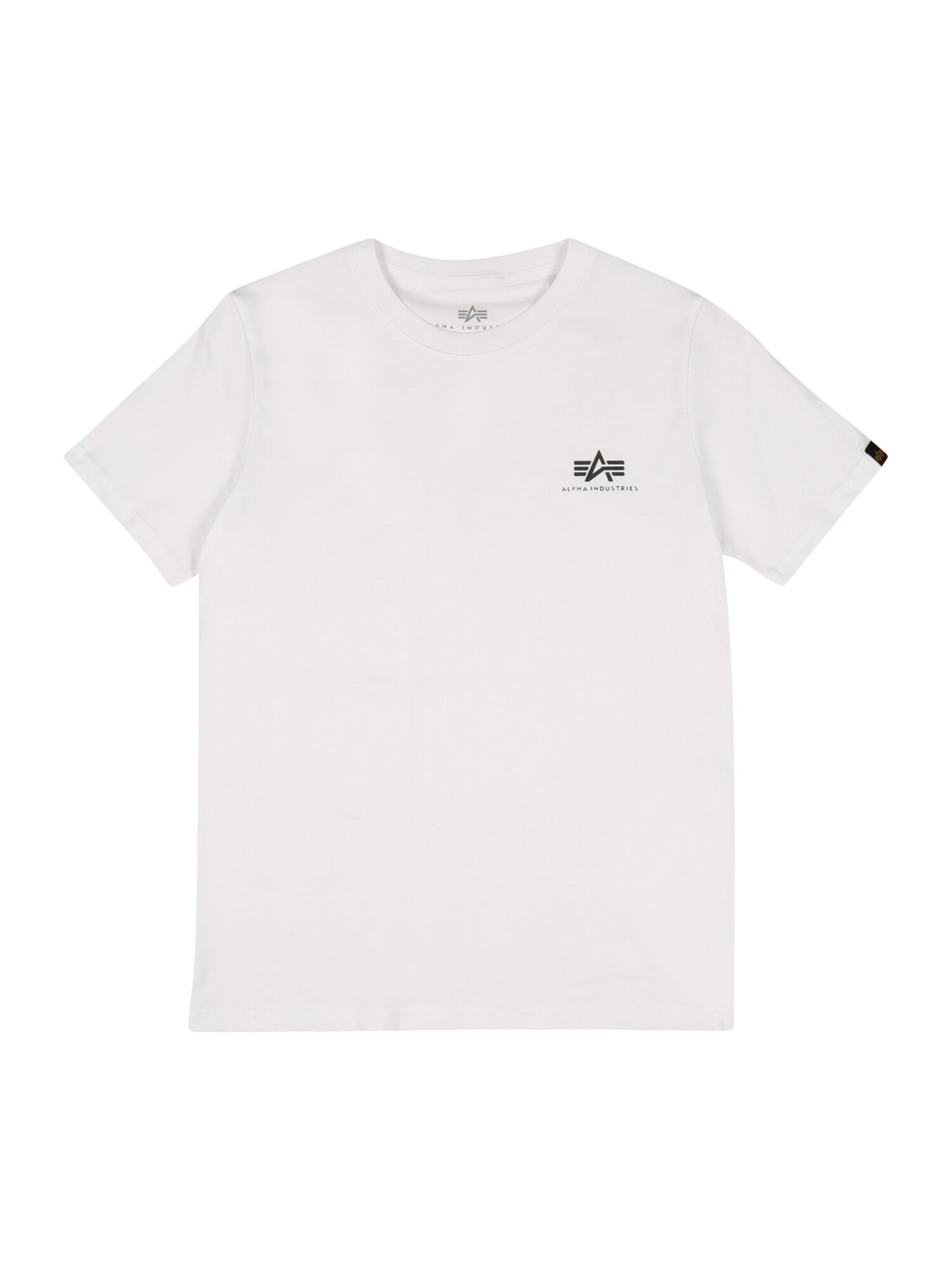 ALPHA INDUSTRIES Tricou  negru / alb