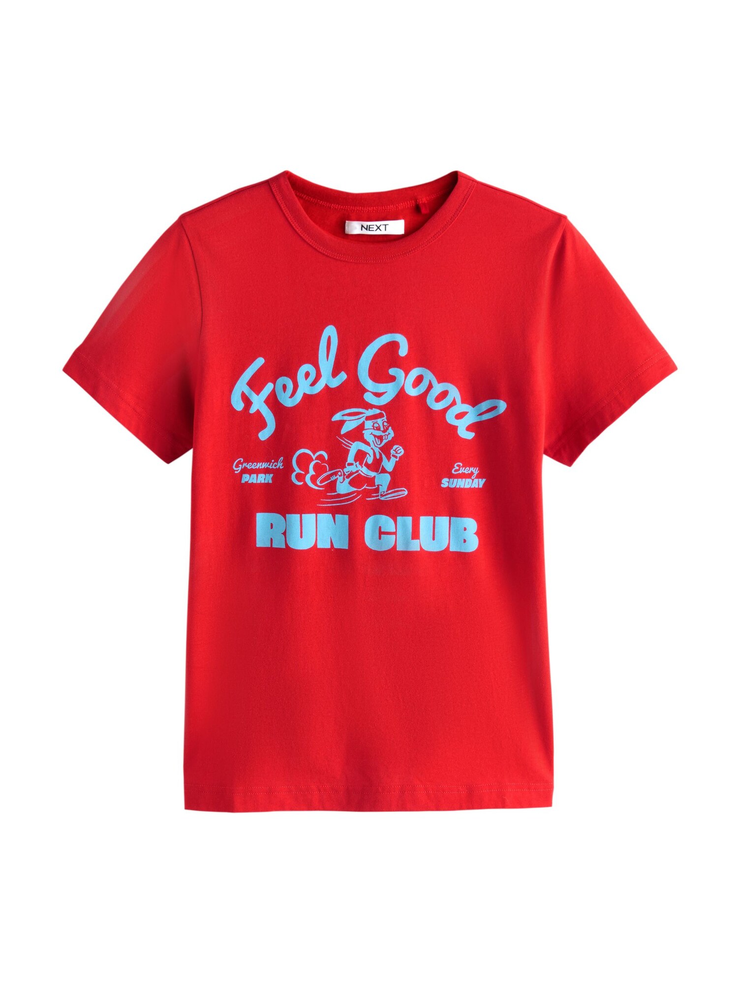 Next Tricou  azur / roșu