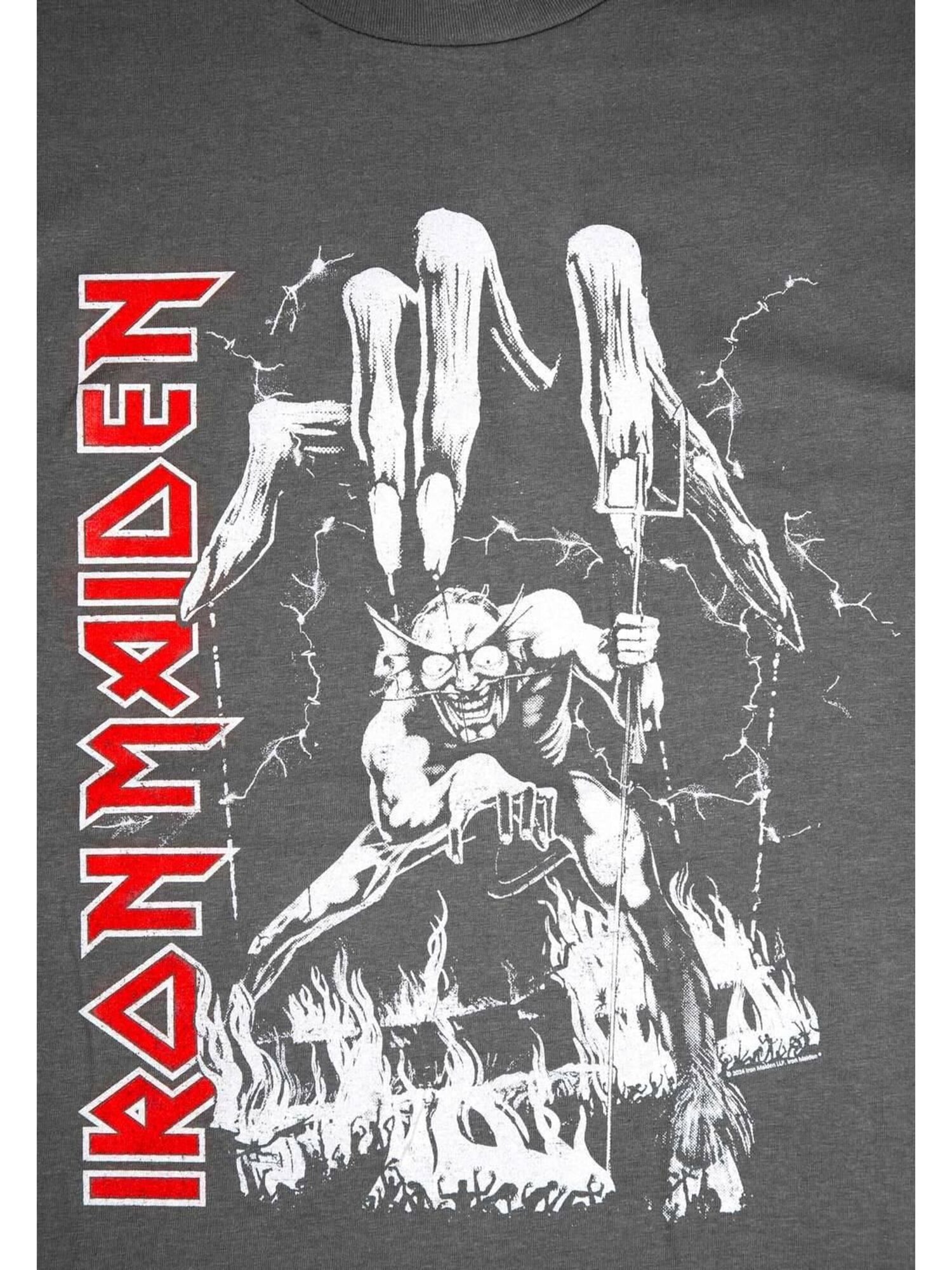 Iron Maiden Sudadera 'Iron maiden Iron maiden Number Of The Beast Hand Sweatshirt Sweatshirt' gris – imagen 3
