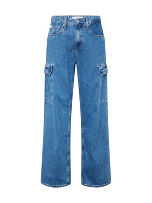 Calvin Klein Jeans Cargojeans ’90’S LOOSE’ Blauw denim