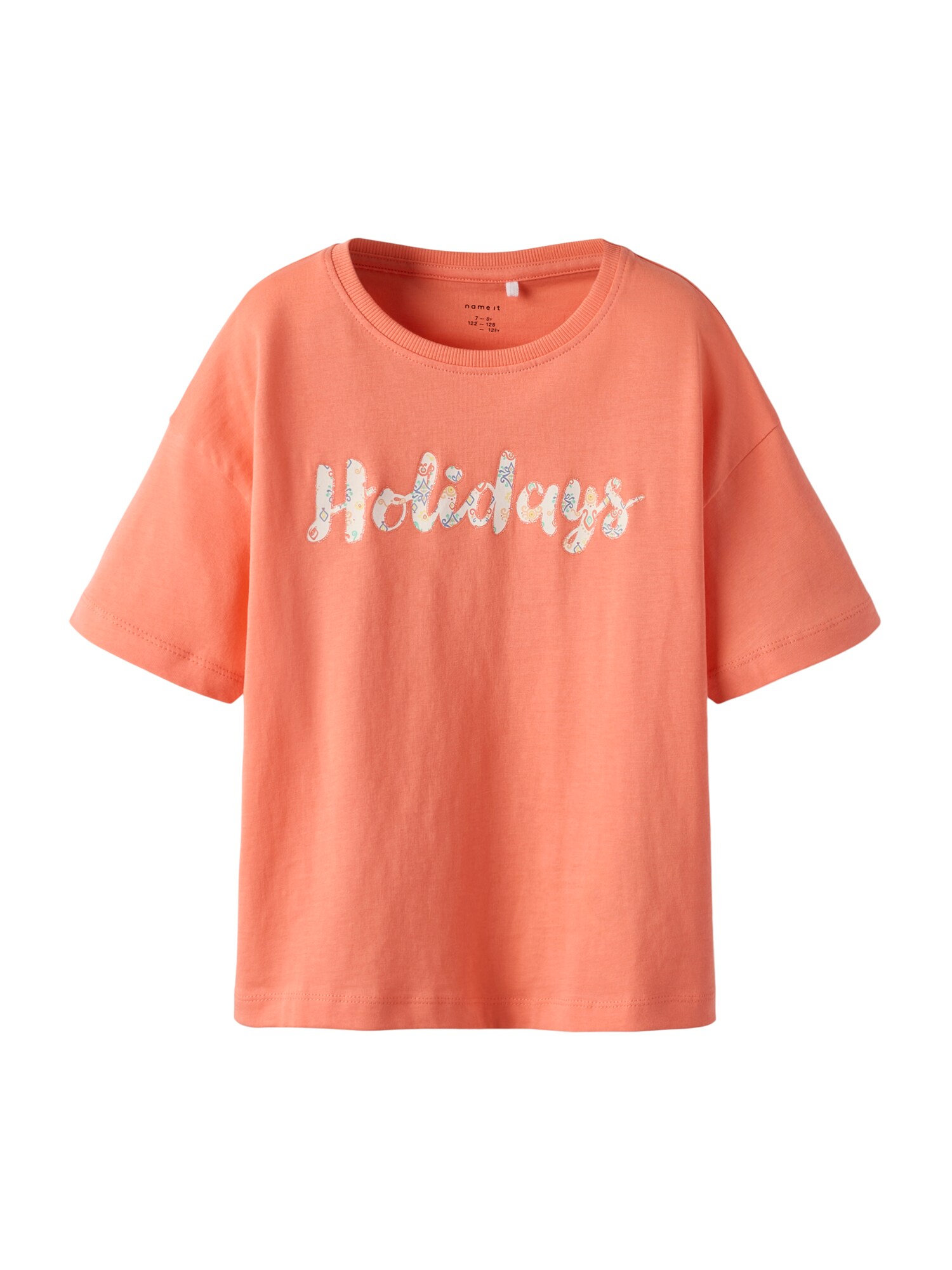 NAME IT Tricou 'NKFVONAYA'  bej deschis / albastru marin / turcoaz / corai