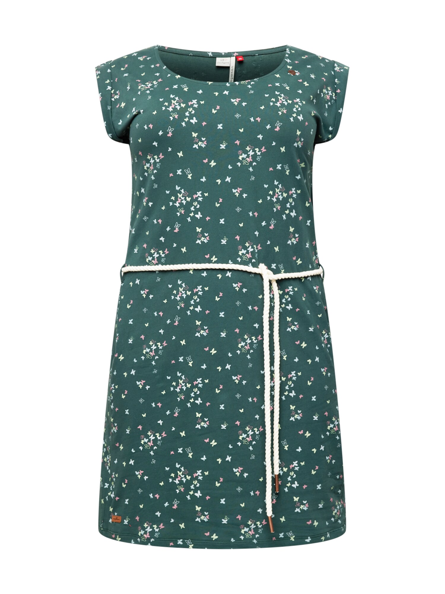 Ragwear Plus Vasarinė suknelė 'TAMY' tamsiai žalia / balta / šviesiai mėlyna / šviesiai rožinė / šviesiai žalia