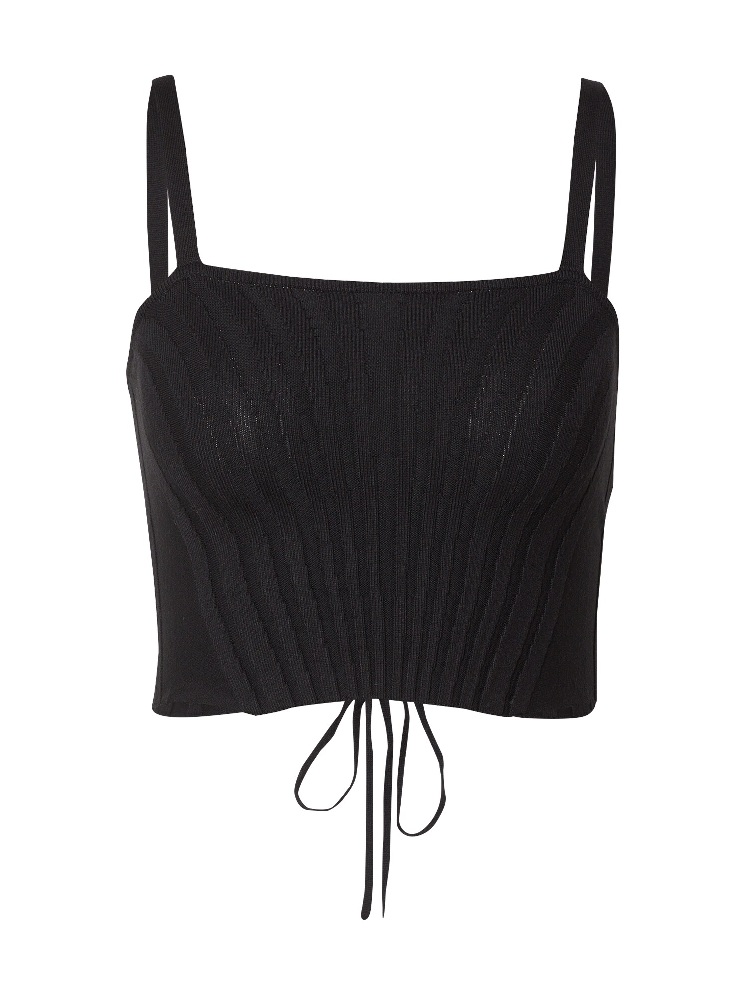 BDG Urban Outfitters Vyšívaný top  čierna