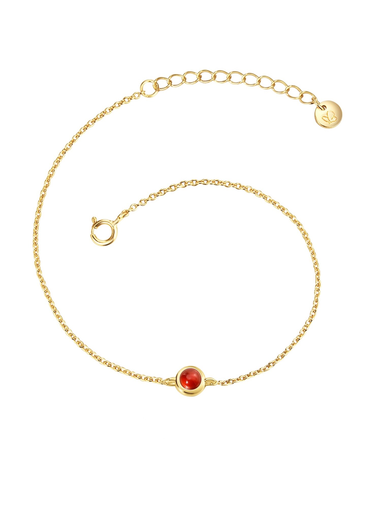 Glanzstücke München Pulsera  oro / rojo vino