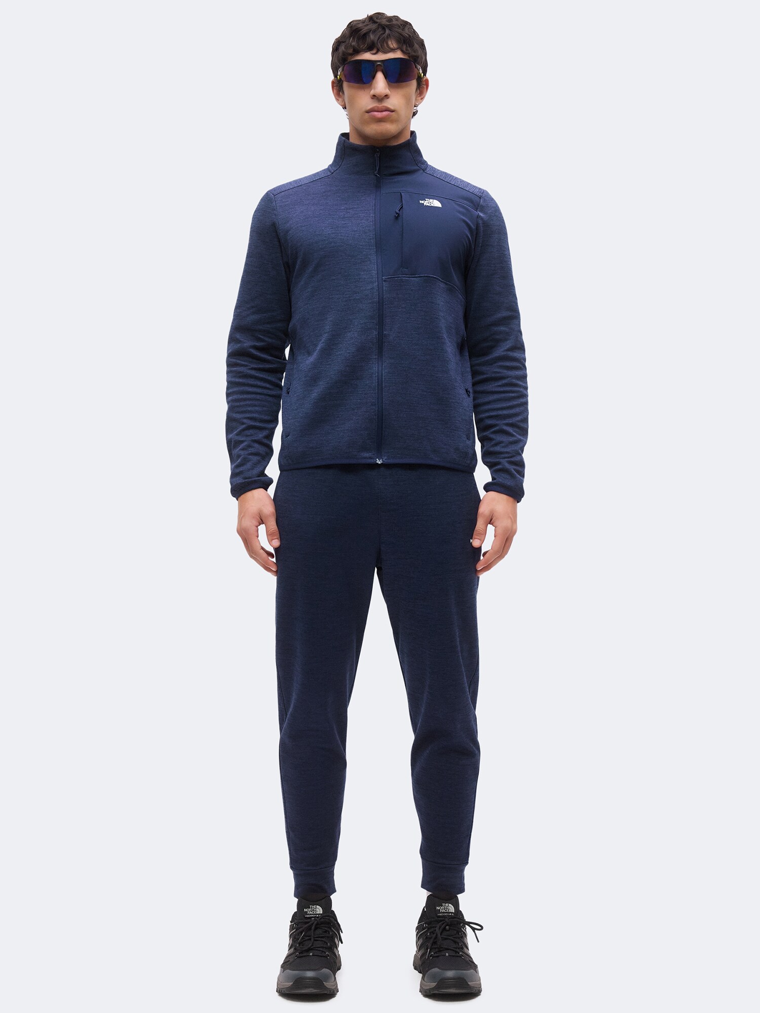 THE NORTH FACE Chaqueta polar funcional 'PERFORMANCE'  azul oscuro / blanco – imagen 4