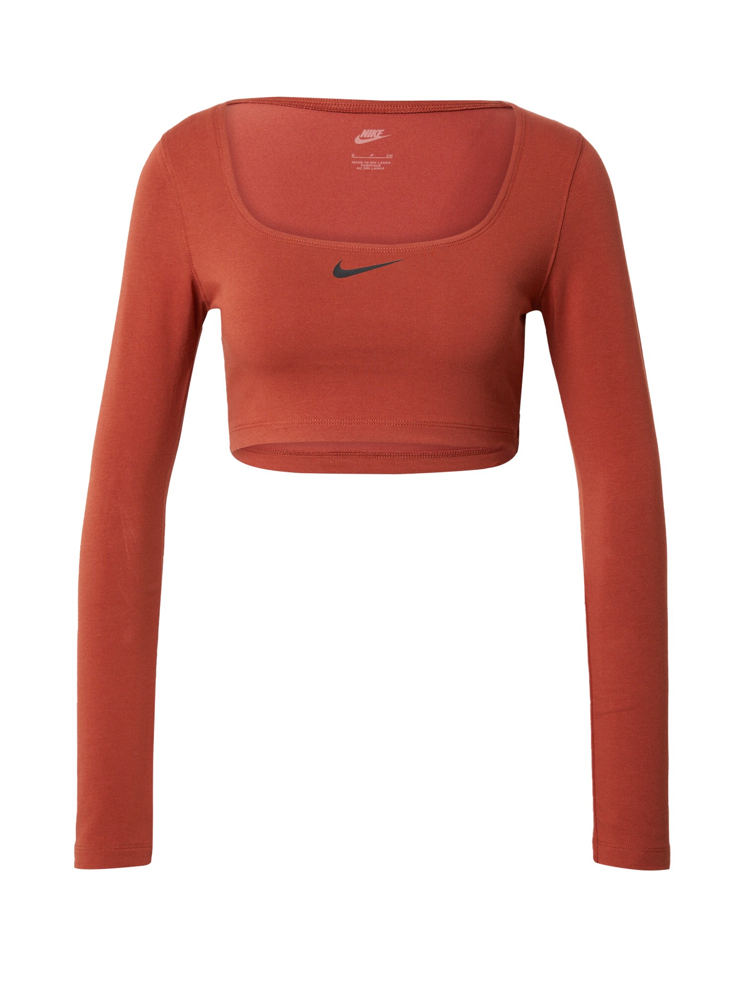 Nike Sportswear Tričko  tmavooranžová / čierna