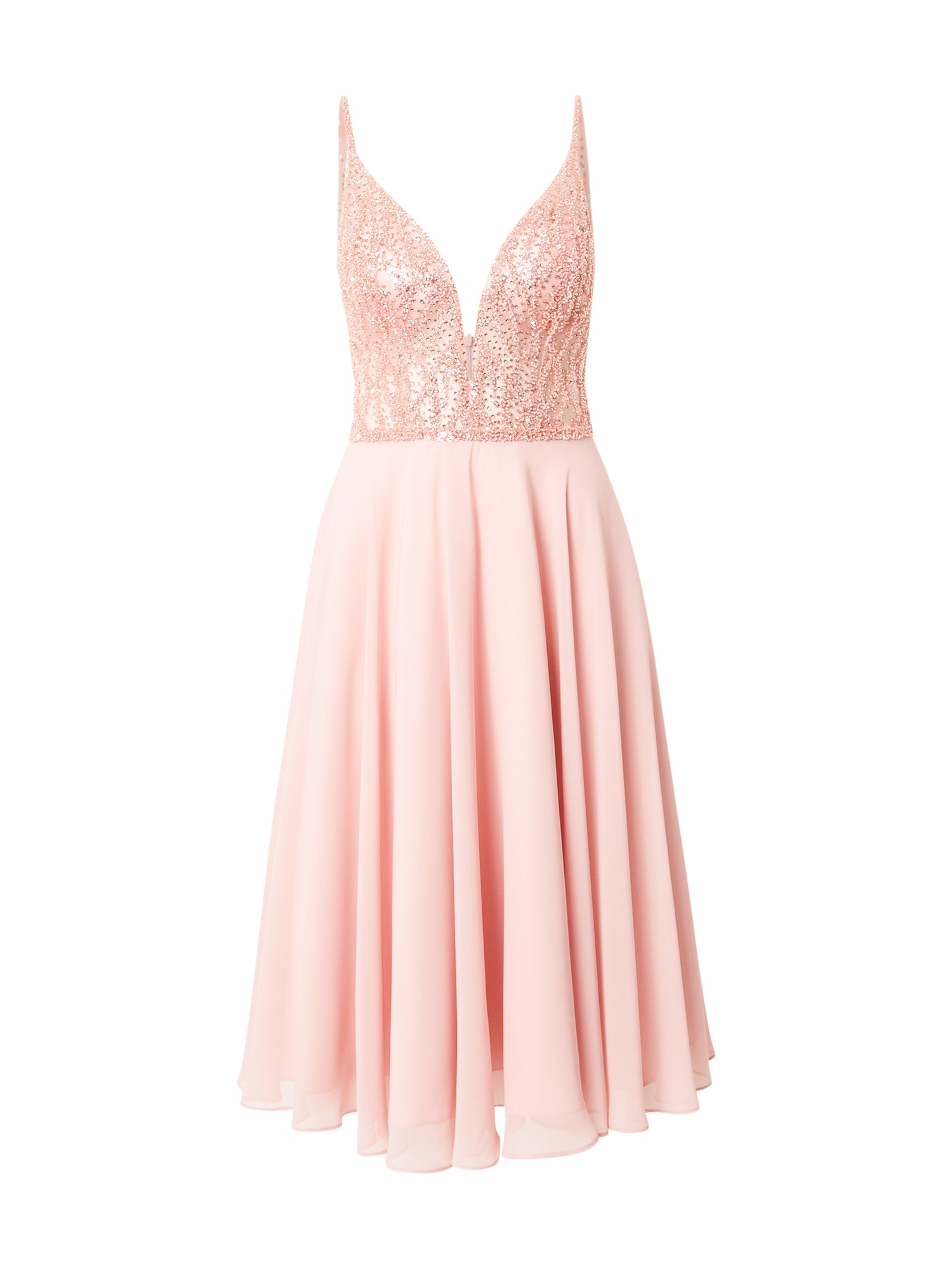 SWING Kokteilinė suknelė ryškiai rožinė spalva