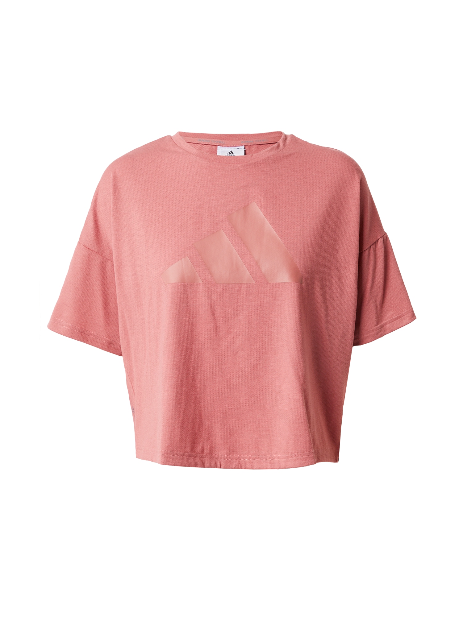 ADIDAS PERFORMANCE Funkčné tričko 'Icons 3 Bar'  staroružová / pastelovo ružová