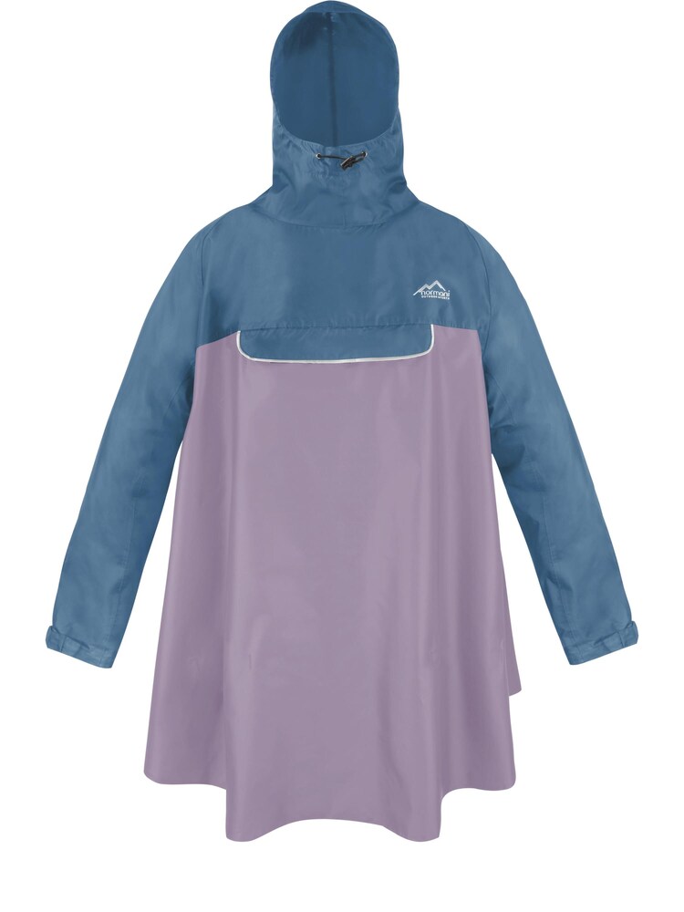 normani Regenponcho 'Kauai' Damen Größe L/XL navy / lavendel / weiß