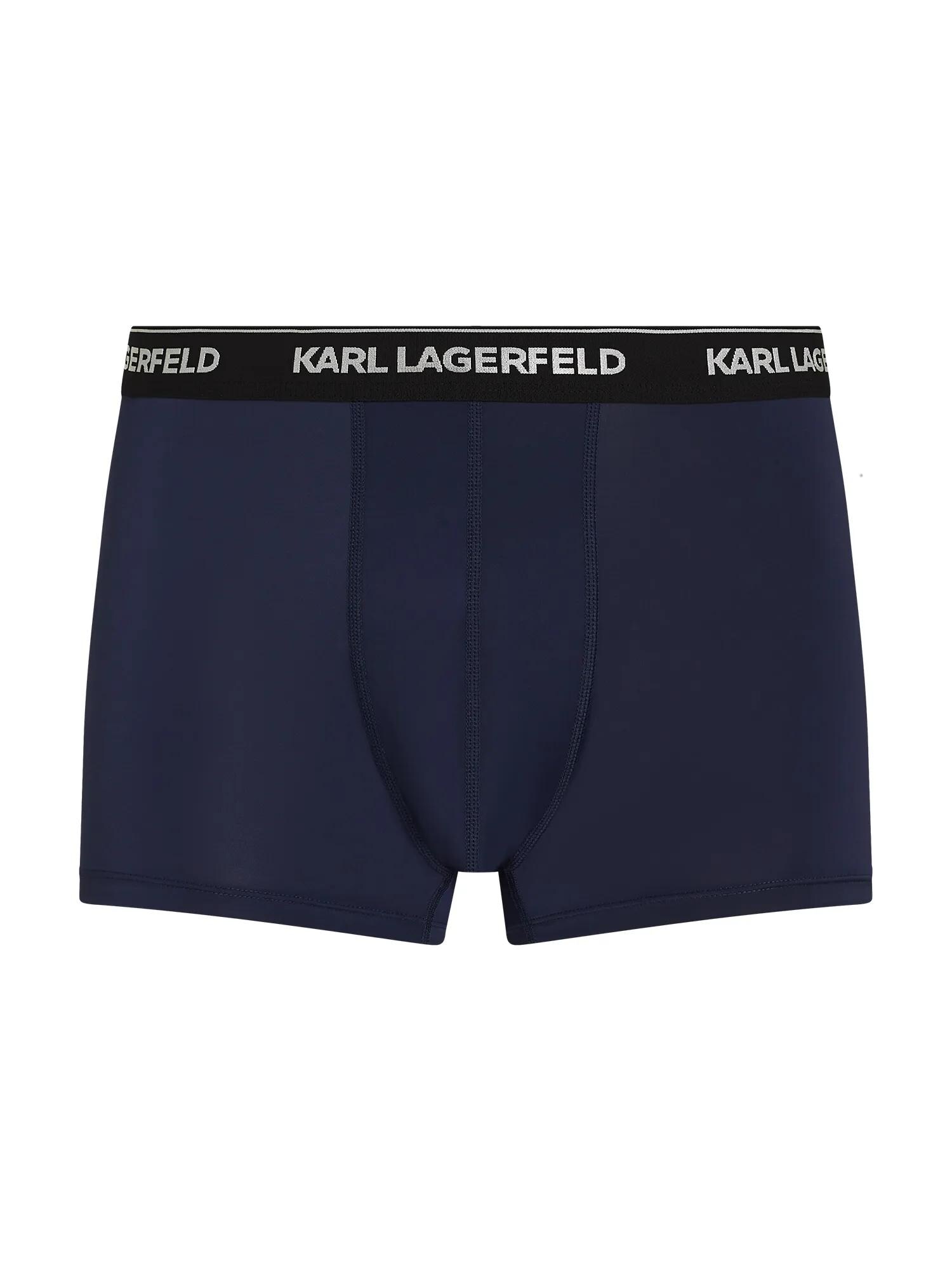 Karl Lagerfeld Boxeri  albastru închis / negru / alb