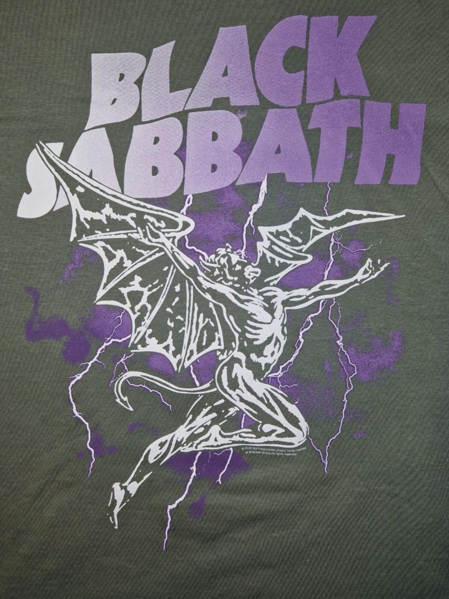 BLACK SABBATH Camiseta 'Black Sabbath Henry Lightning T-Shirt'  gris – imagen 4