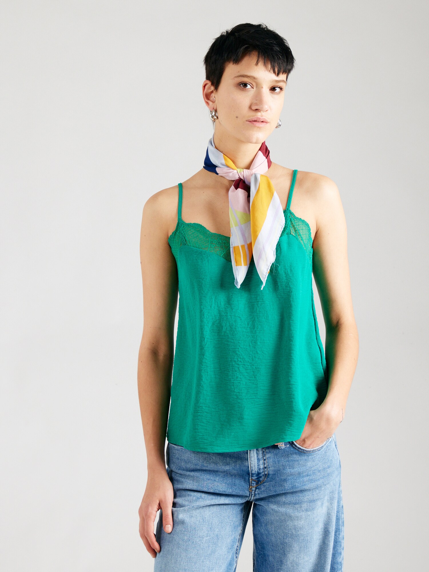 PIECES Top 'PCTIFFANY'  smaragd termék 2. képe