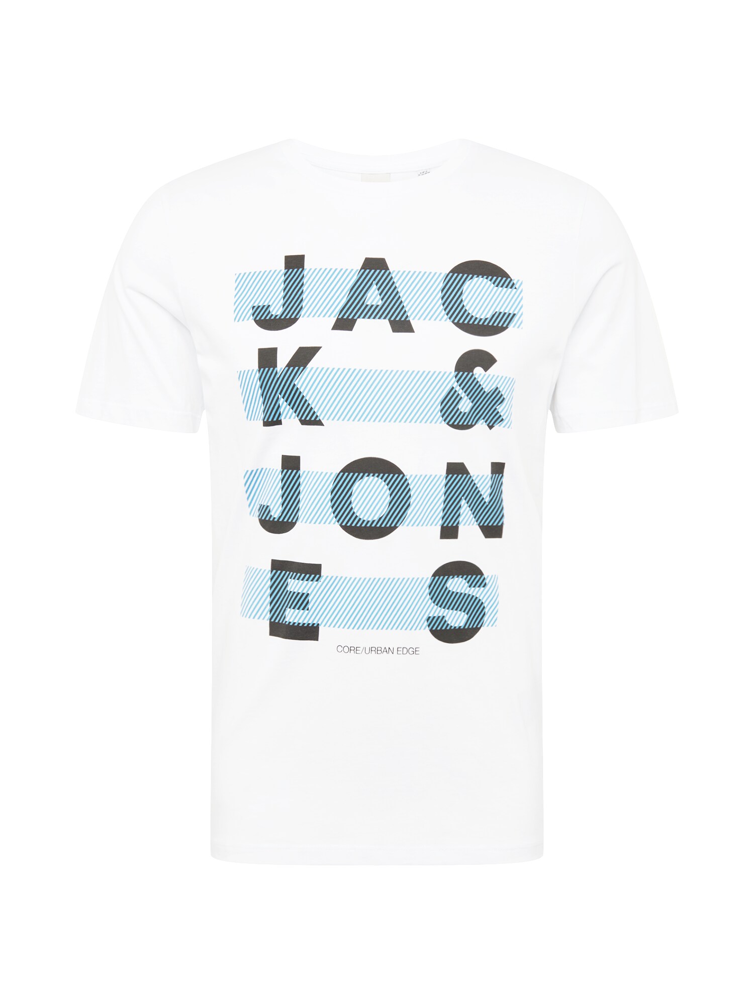 JACK & JONES Marškinėliai 'JUMBO'  balta / šviesiai mėlyna / melsvai pilka