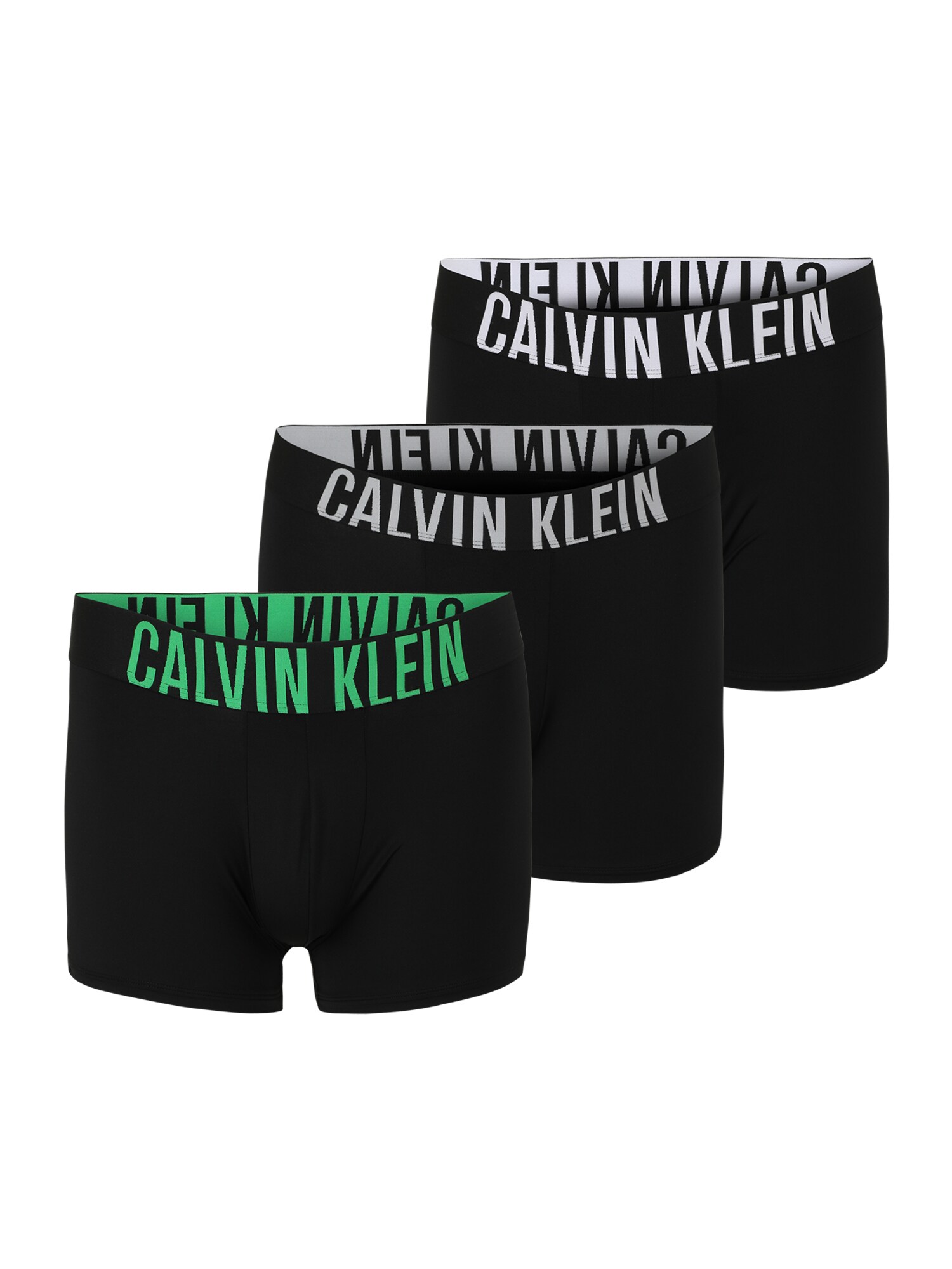 Calvin Klein Underwear Boxeri Intense Power  gri deschis / verde limetă / negru / alb