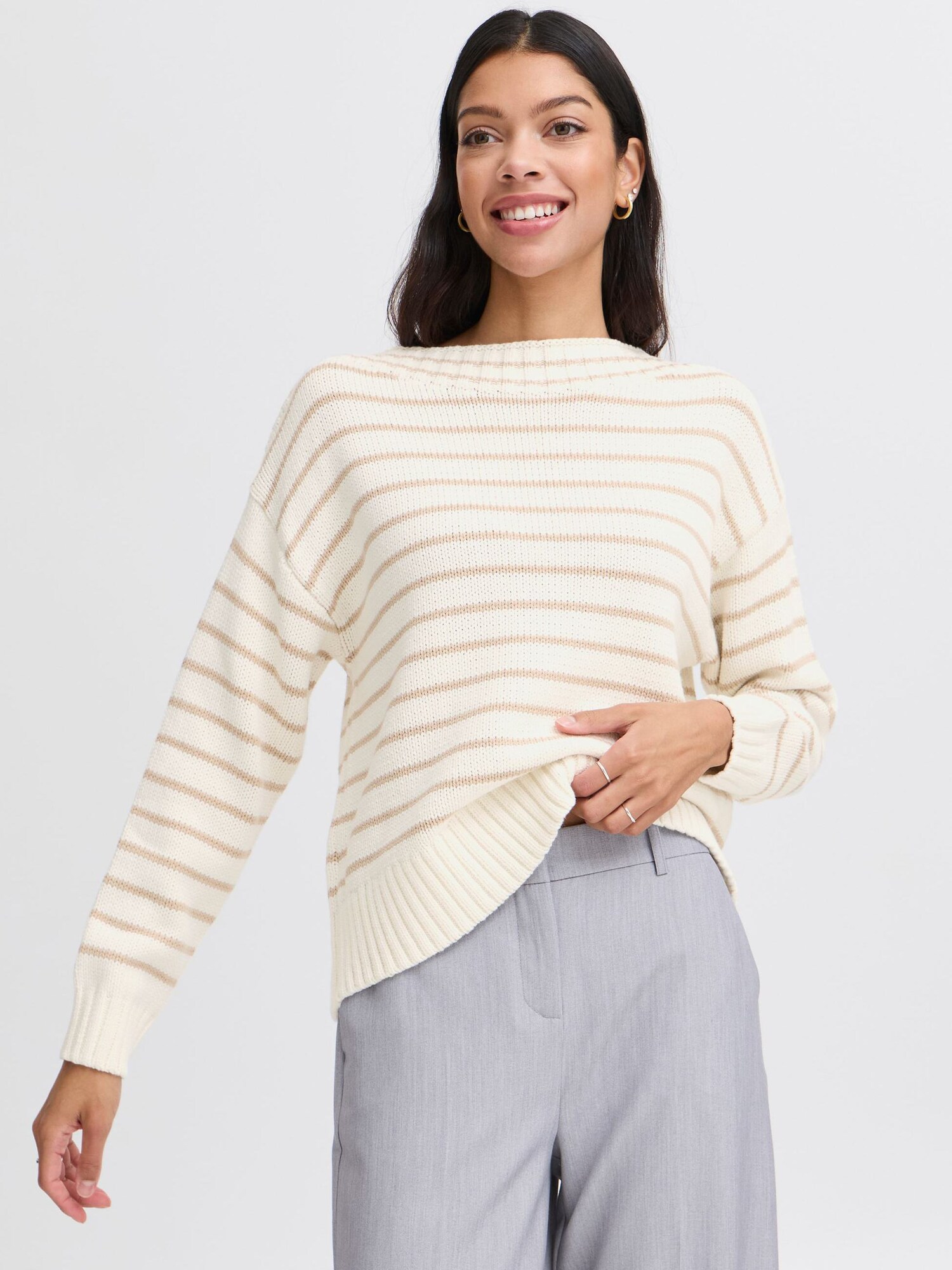 Thumbnail - b.young Strickpullover  BYNAGLA STRIPED JUMPER -