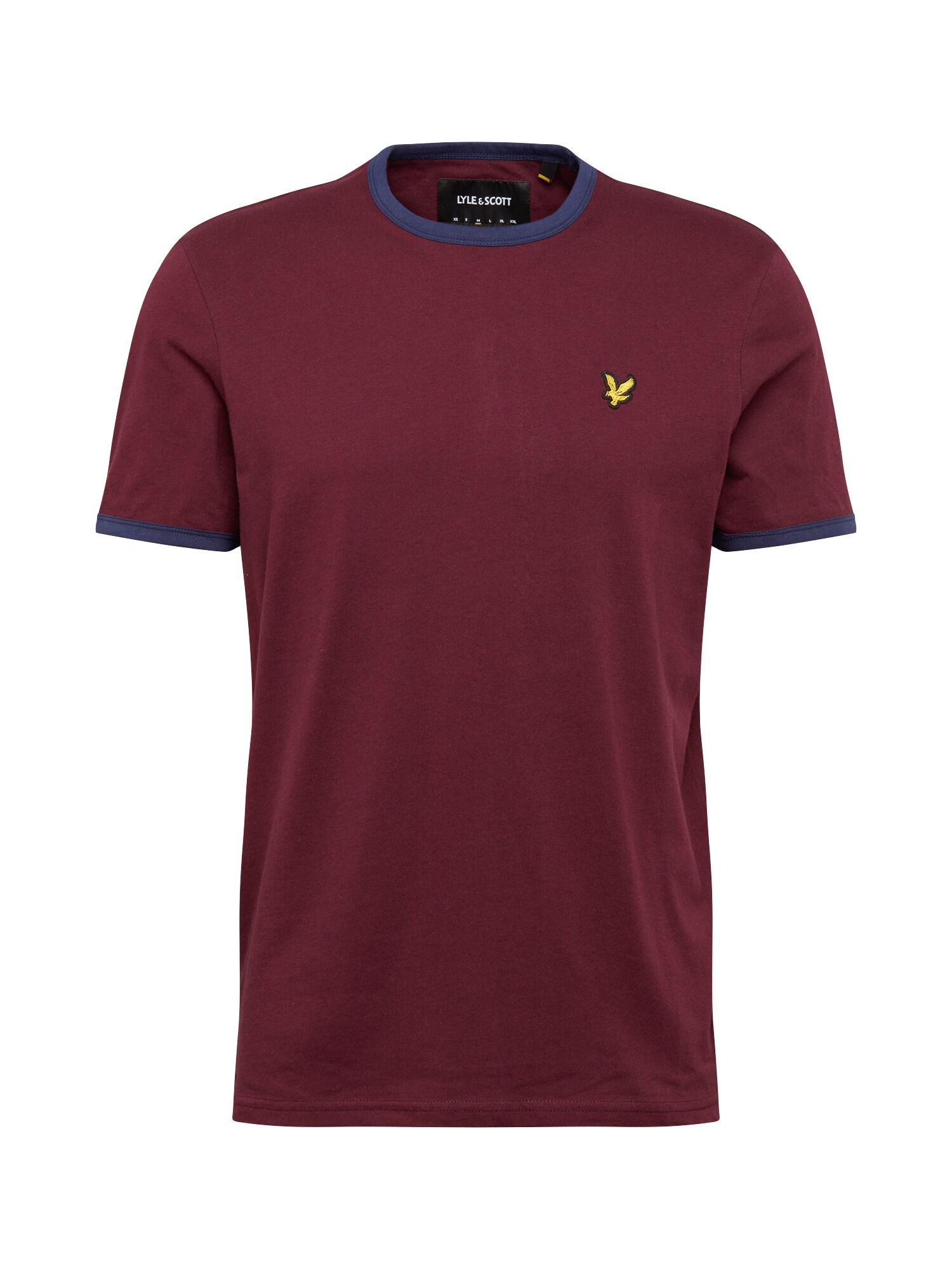 Lyle & Scott Marškinėliai 'Ringer'  tamsiai mėlyna / burgundiško vyno spalva