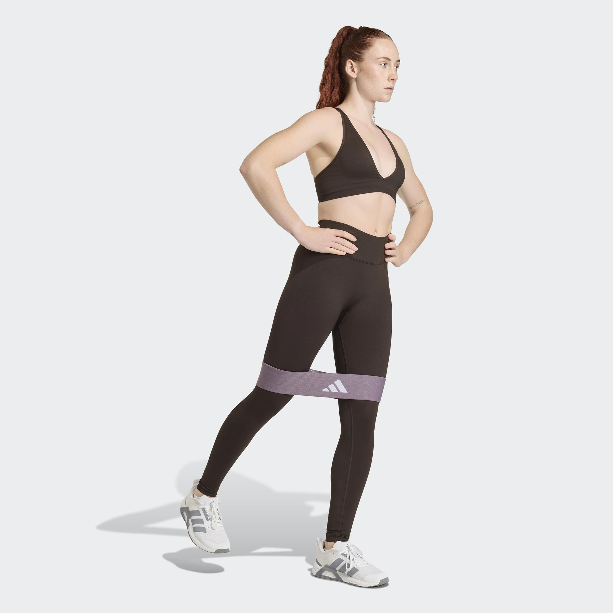 Adidas Performance Sportbroek 'We Scrunch' Donkerbruin
