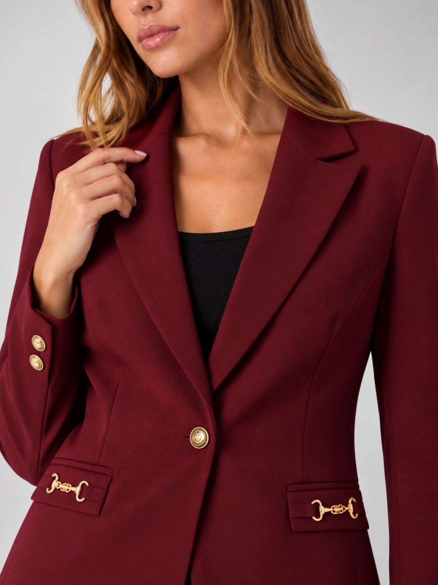 GUESS Blazer 'Giacche W6BN08K6806'  burdeos – imagen 4