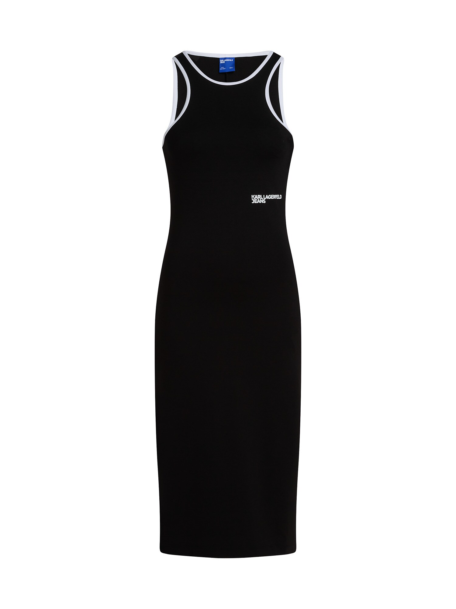 KARL LAGERFELD JEANS Rochie  negru / alb