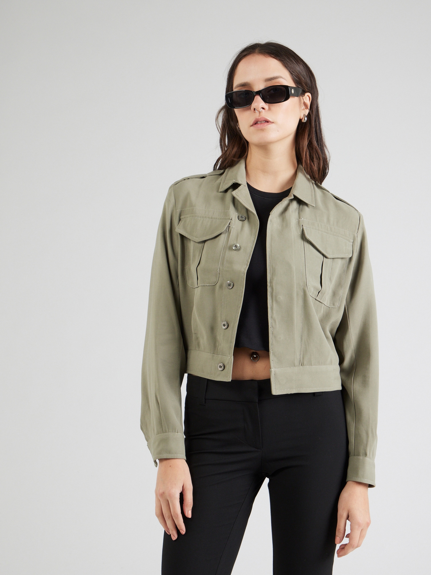 G-STAR Átmeneti dzseki 'Officer'  khaki termék 2. képe