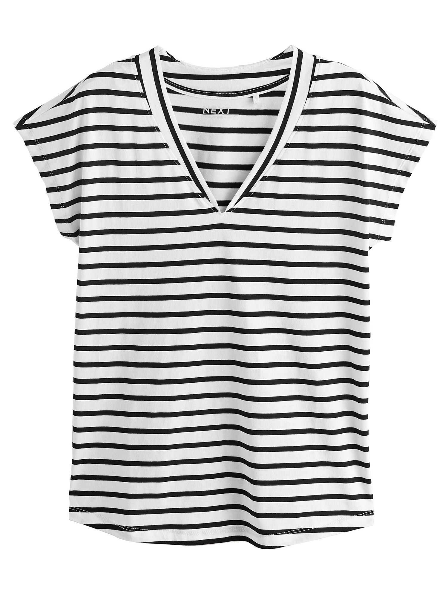 Next Tricou  negru / alb