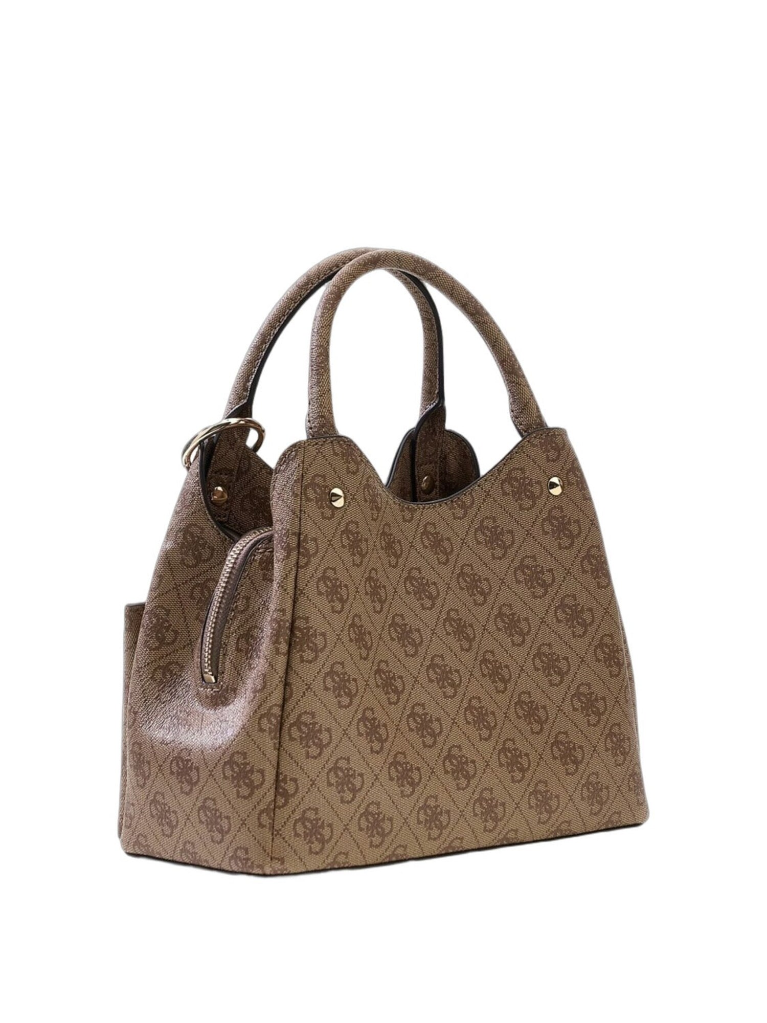 GUESS Shopper 'Guess Cabas Lorella Petit Monogramme Latte Logo' beige – imagen 2
