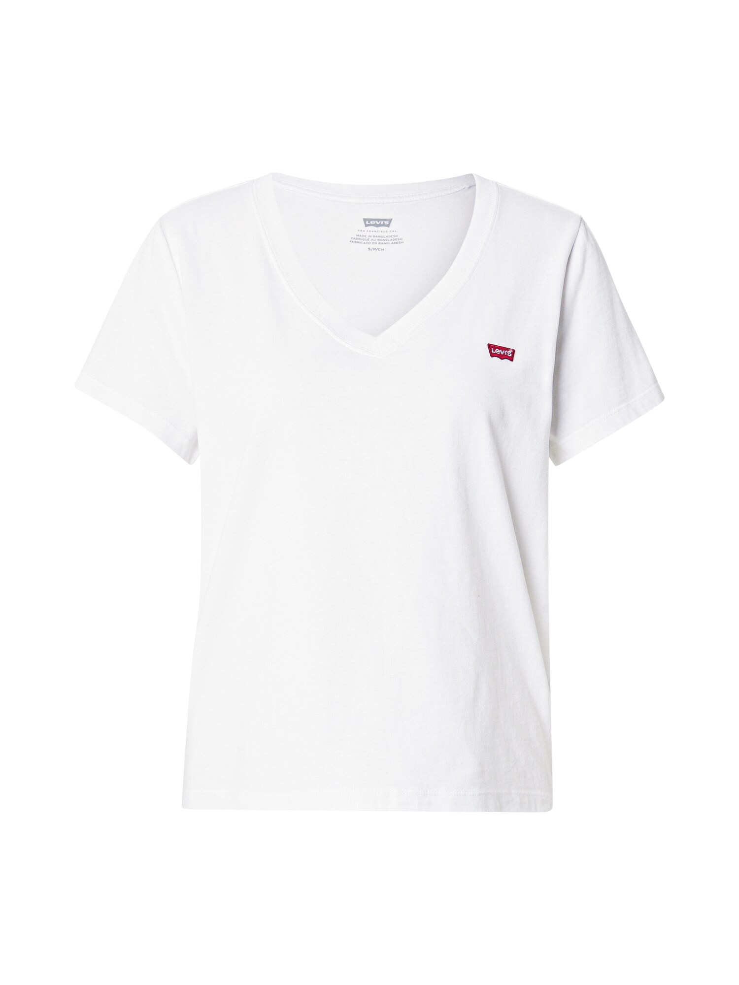 LEVIS ® Tricou Favorite Cotton V-Neck Tee  alb