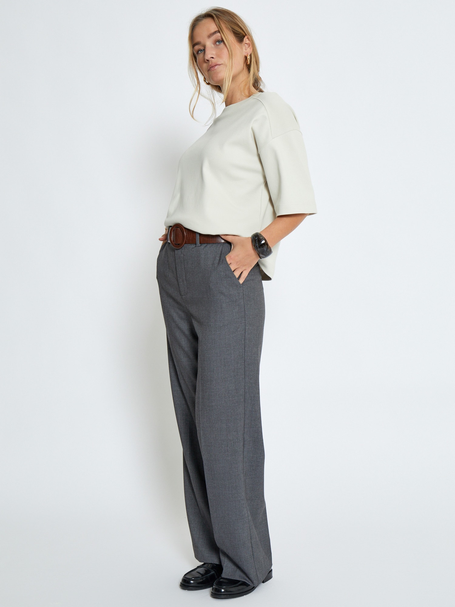 Peppercorn Tricou Fiola  gri